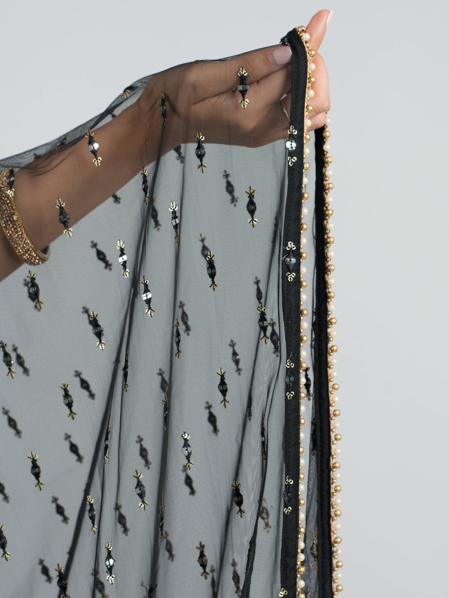 Black Palace Dupatta