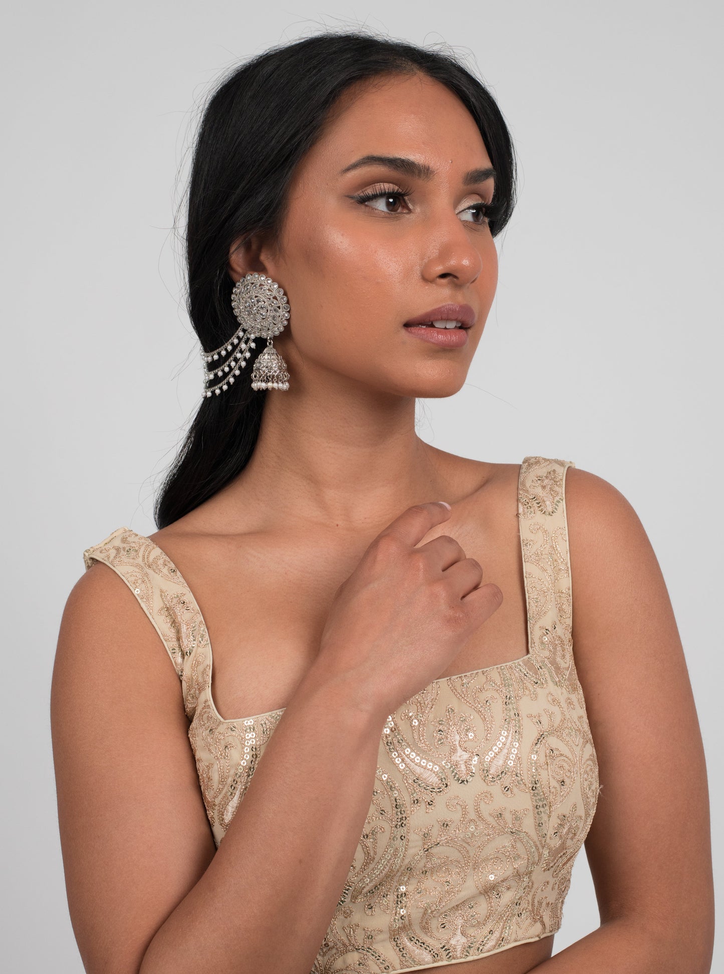 Silver Glaze Earrings