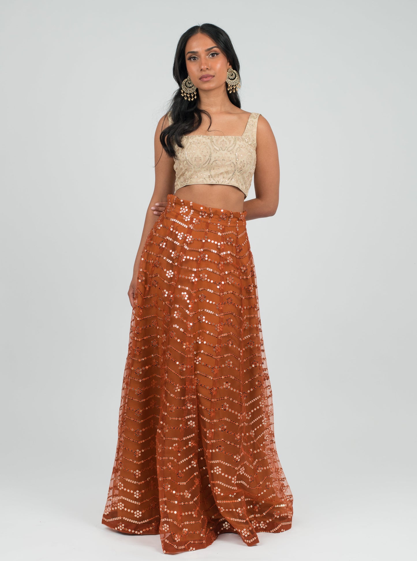 Orange Jazz Skirt