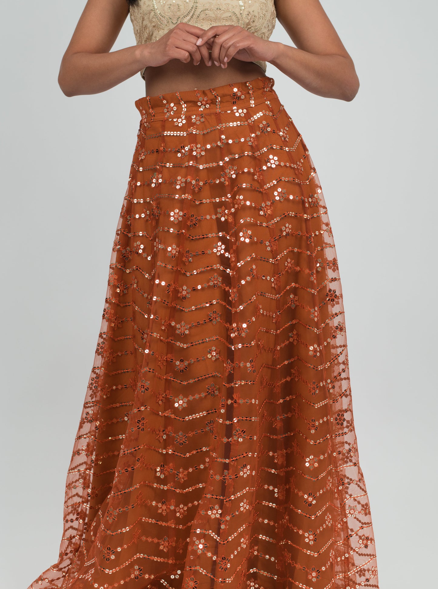 Orange Jazz Skirt