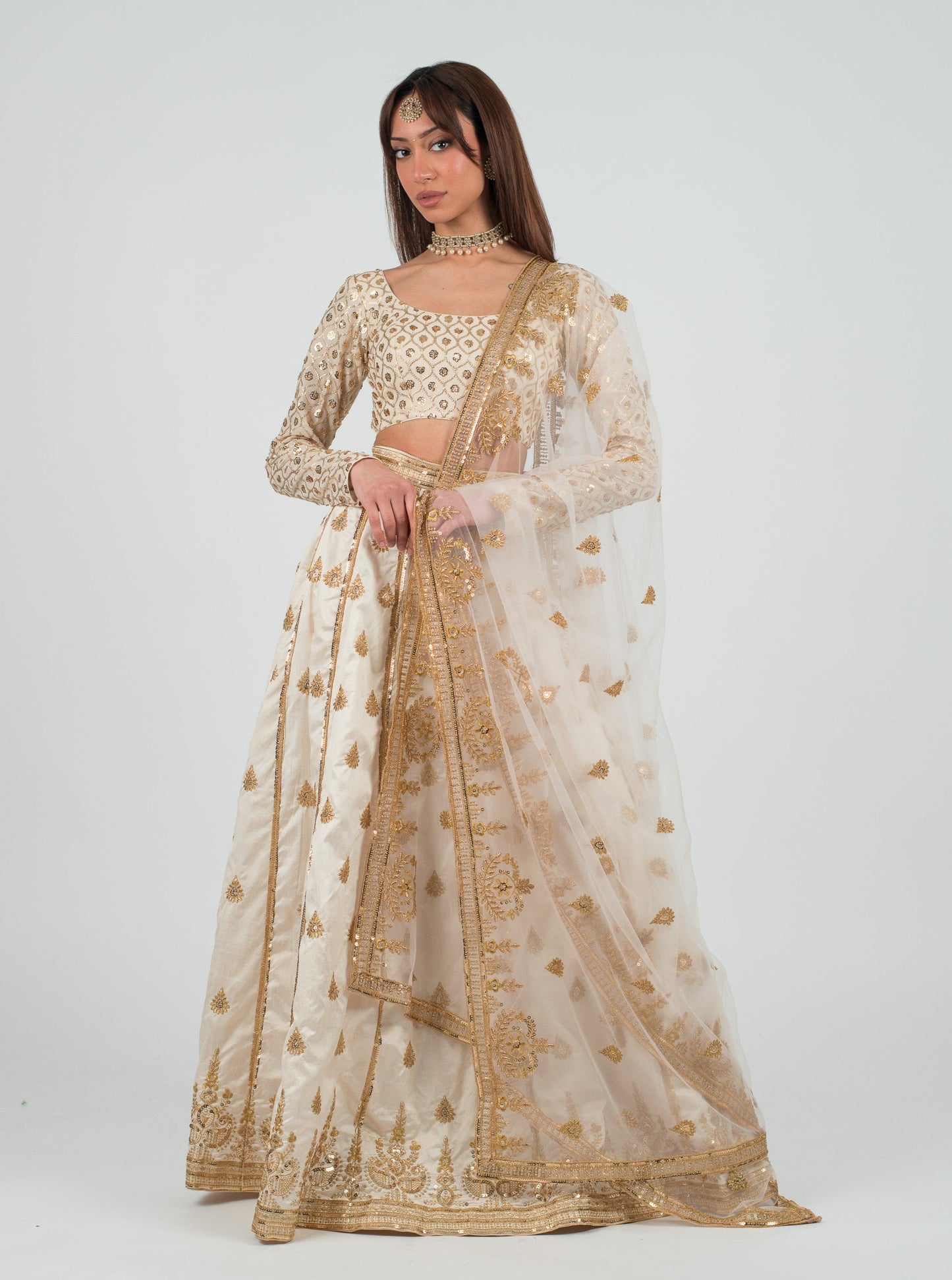 Cream Marina Dupatta