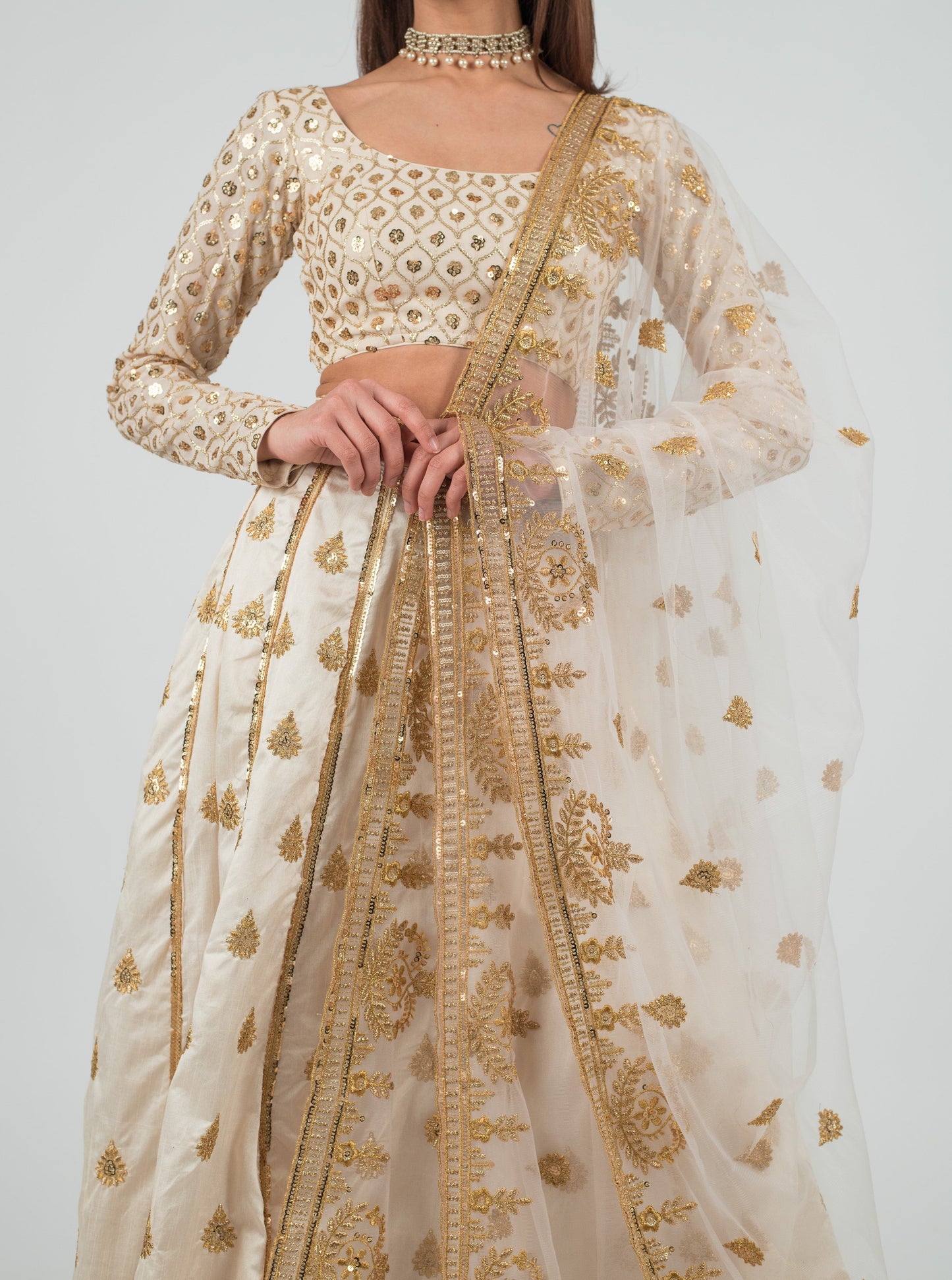 Cream Marina Dupatta