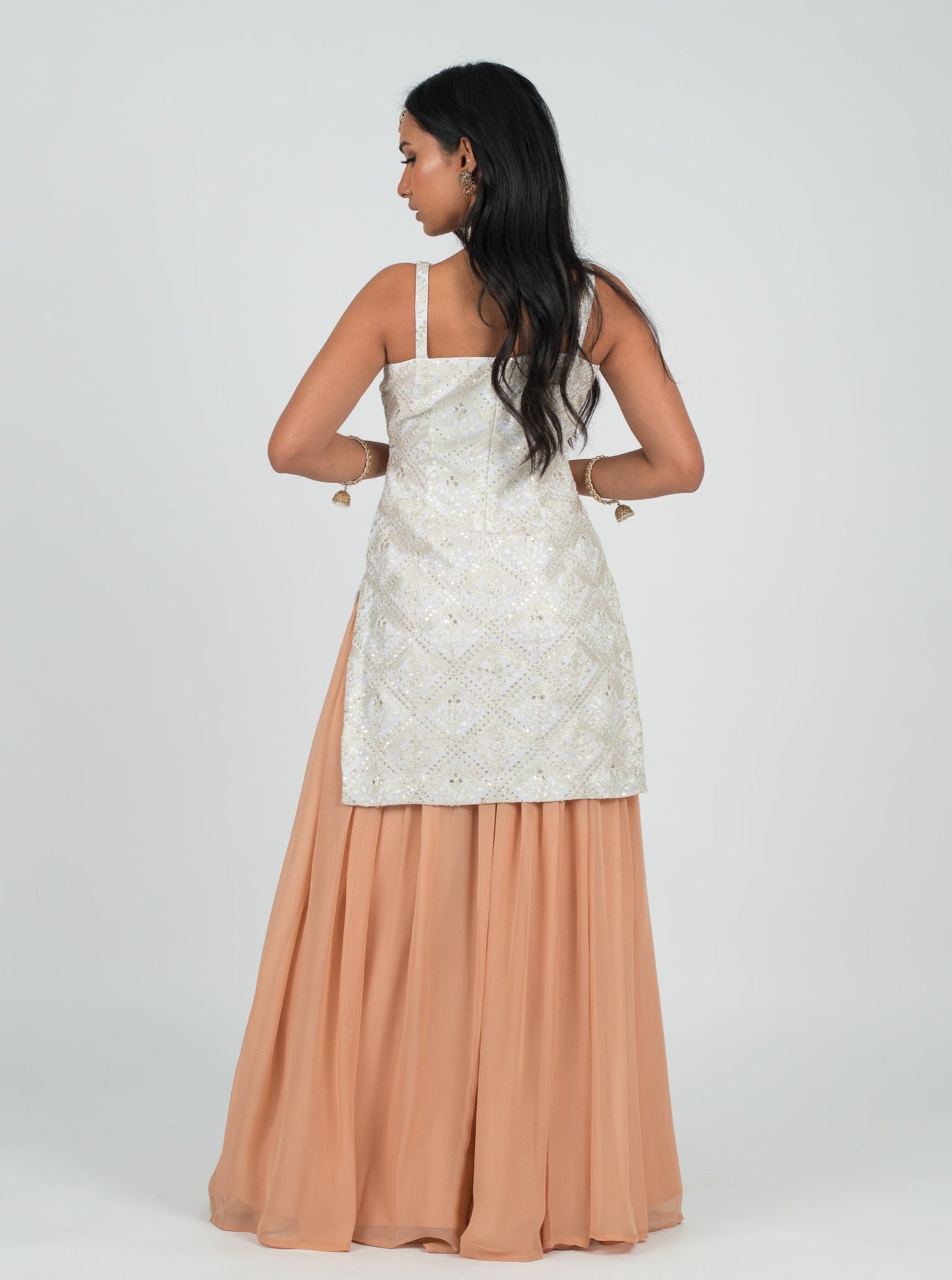 Peach Hira Suit