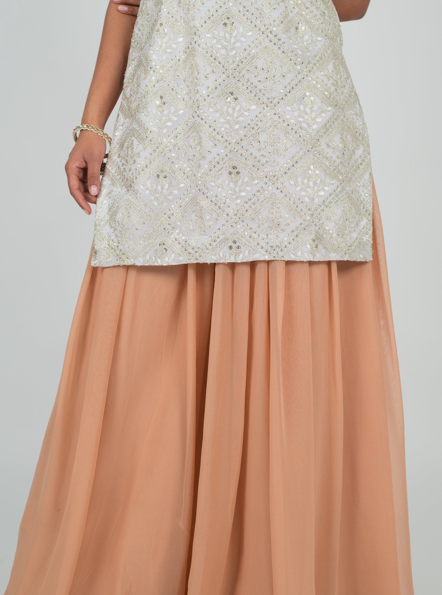 Peach Hira Suit