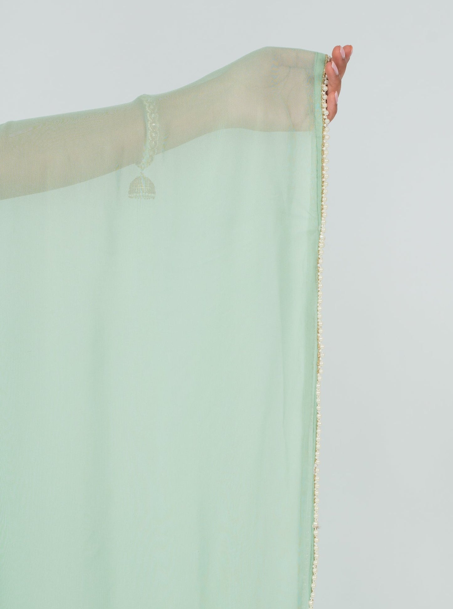 Mint Georgette Dupatta