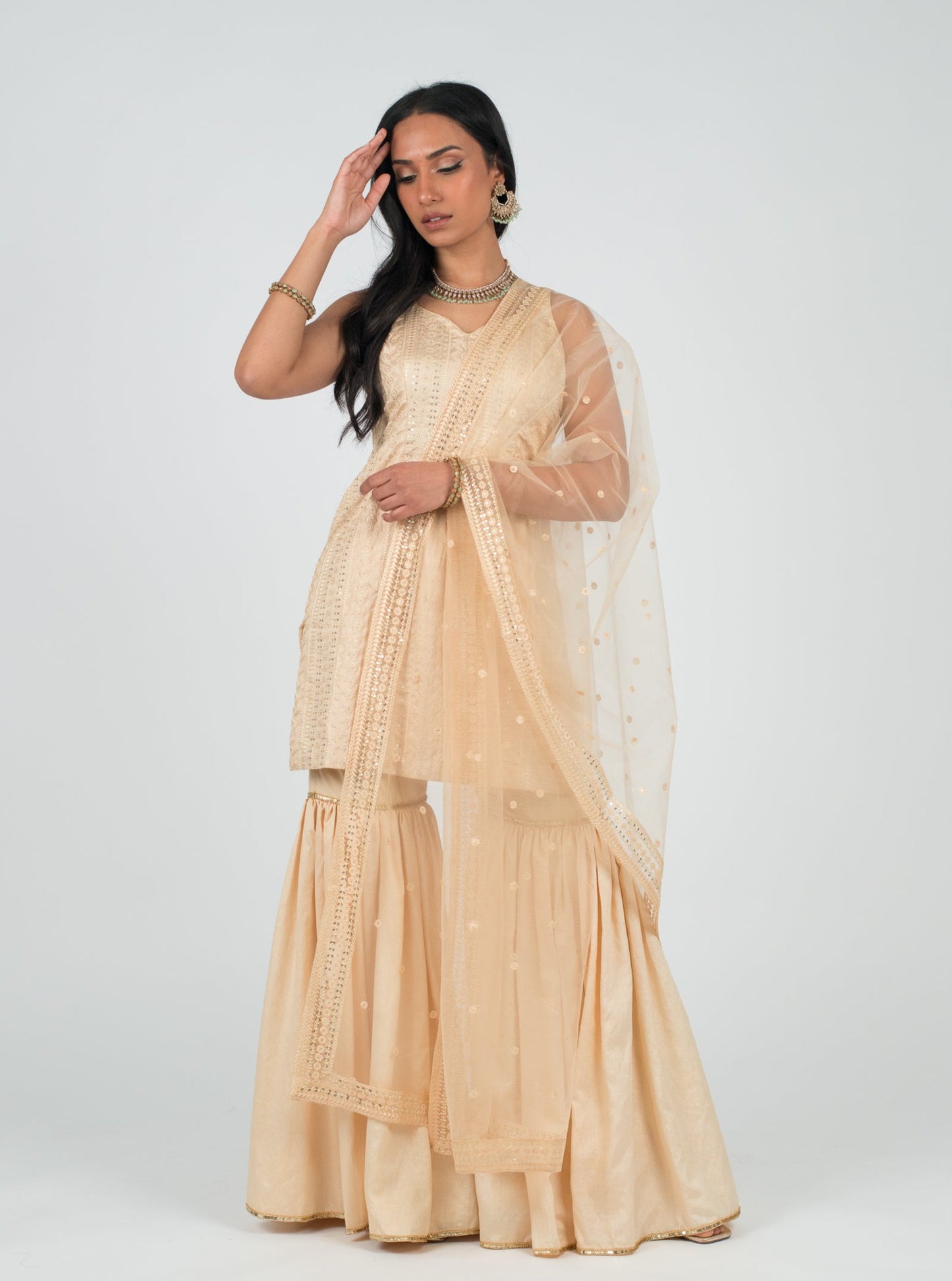 Champagne Namat Dupatta