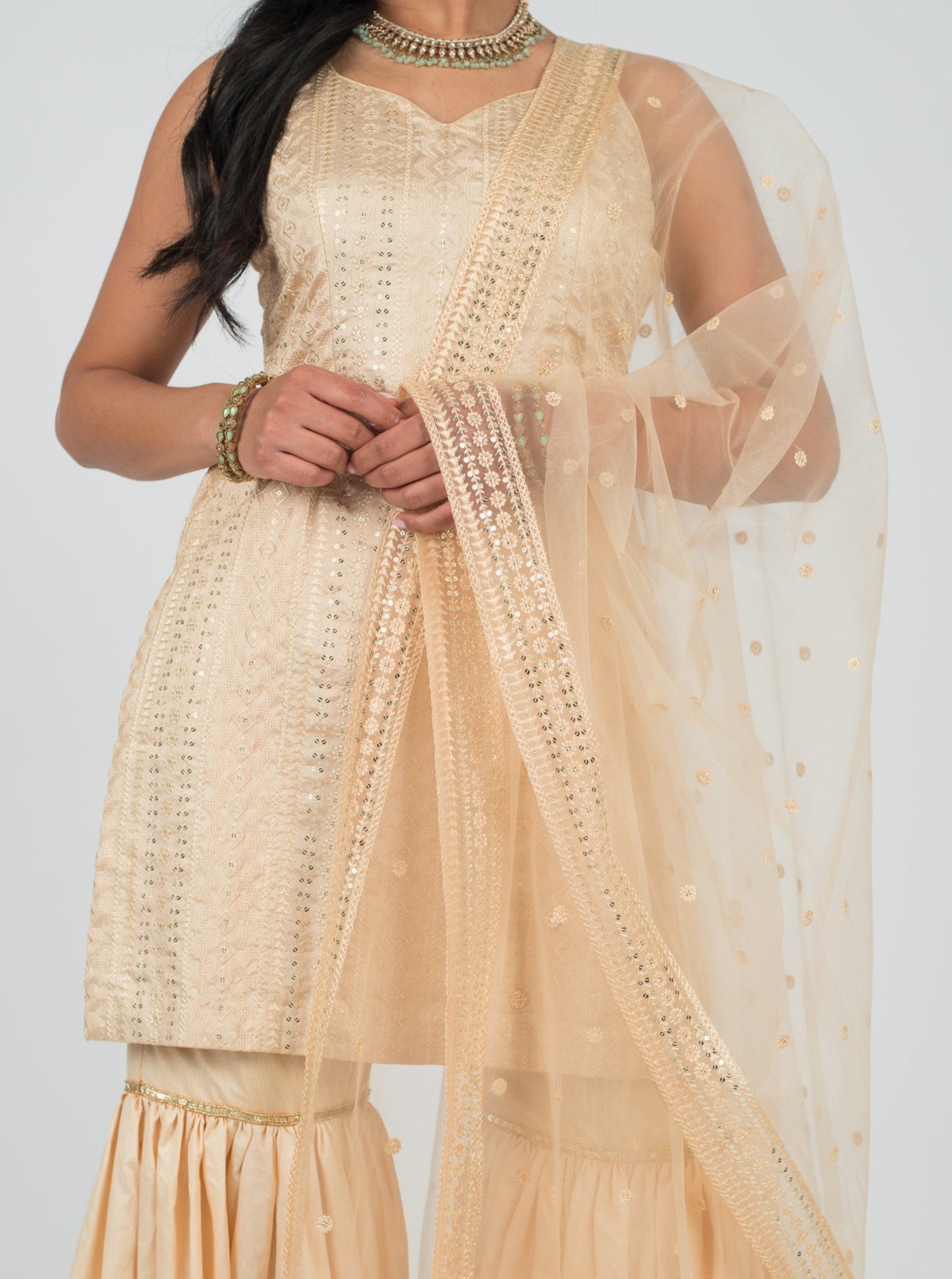 Champagne Namat Dupatta