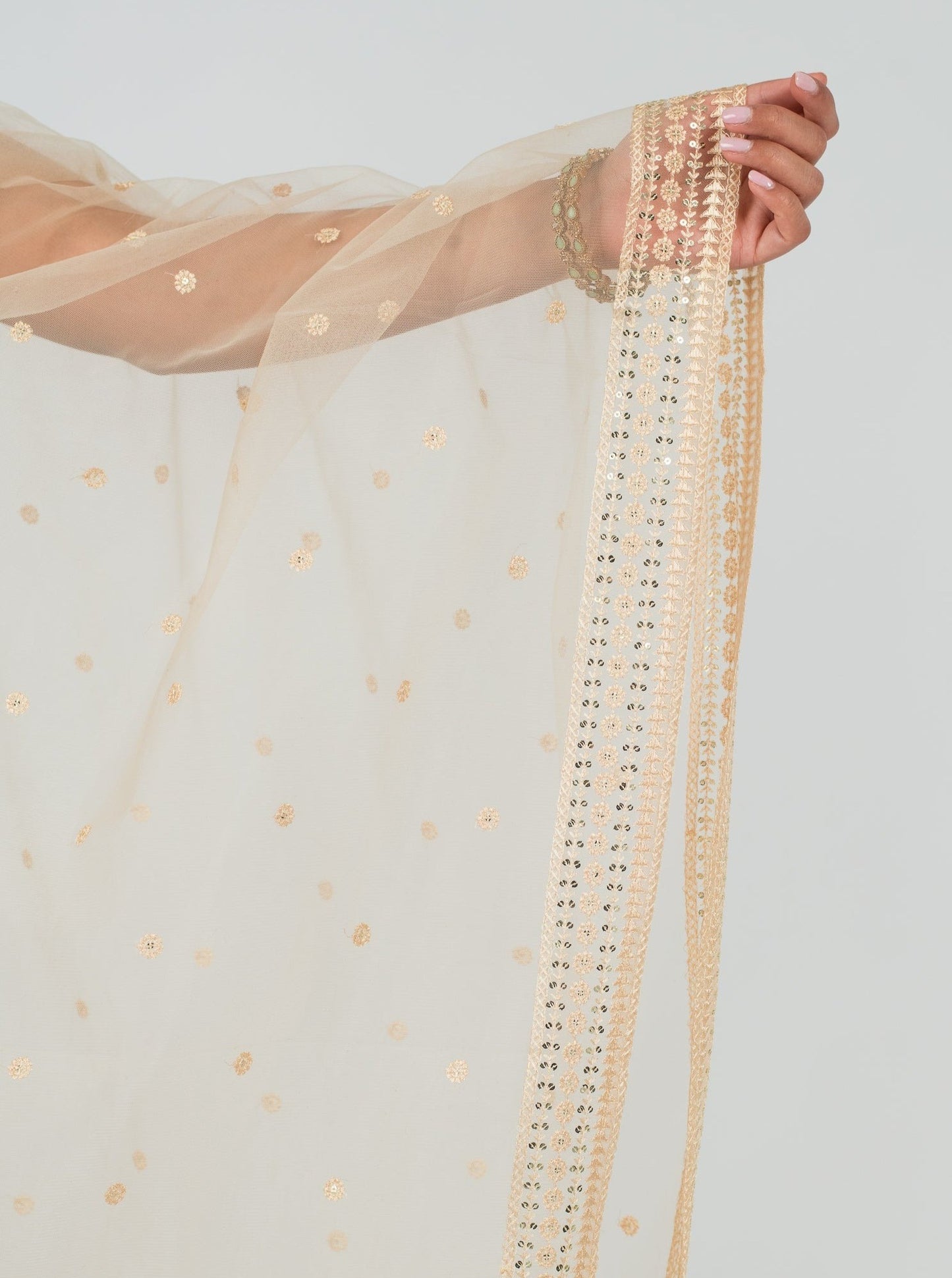Champagne Namat Dupatta