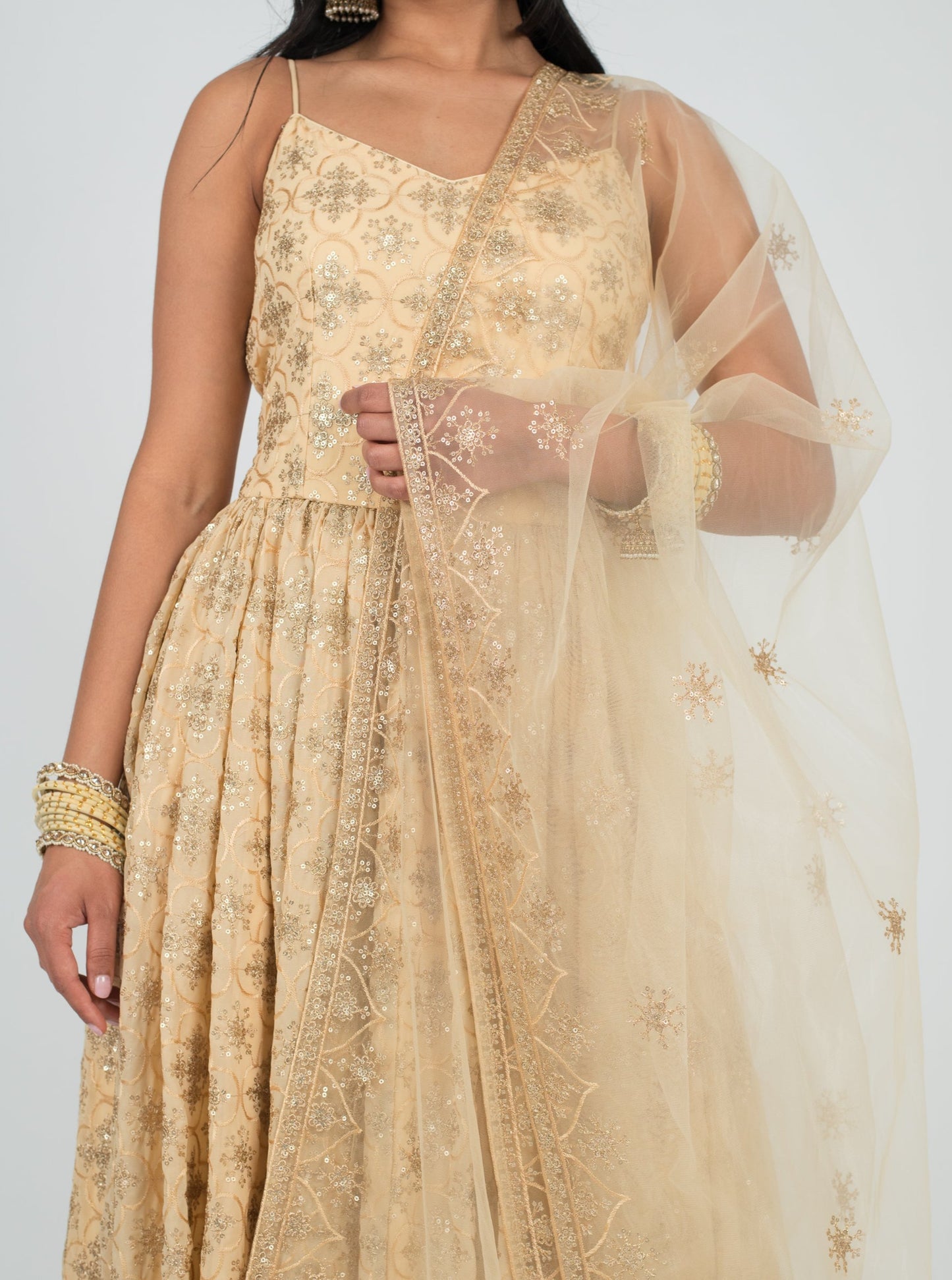Champagne Chanda Dupatta