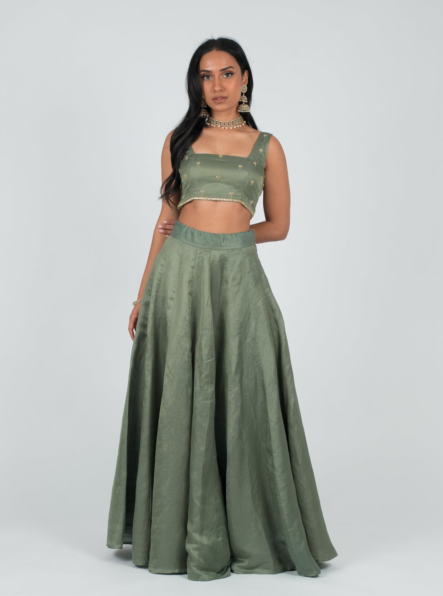 Sage Gleam Skirt
