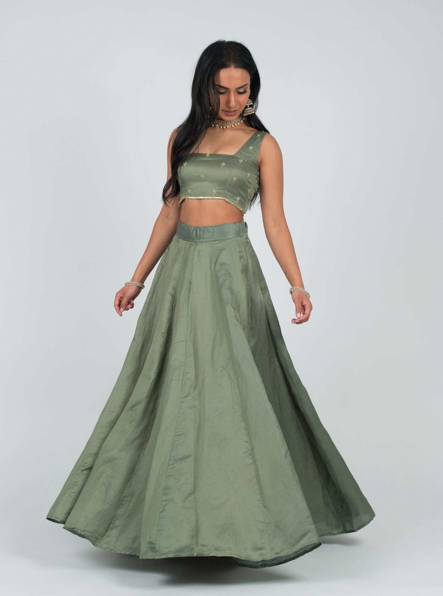 Sage Gleam Skirt