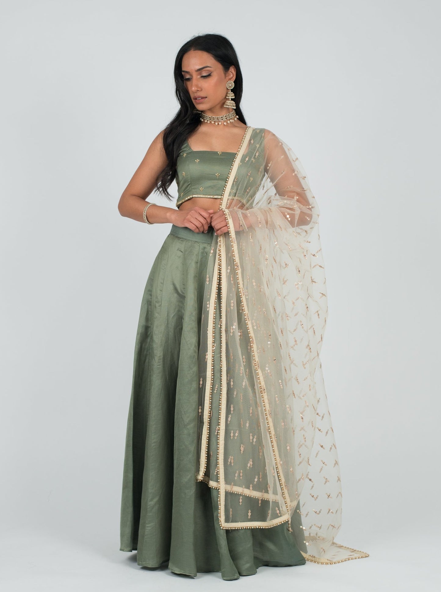 Sage Gleam Skirt