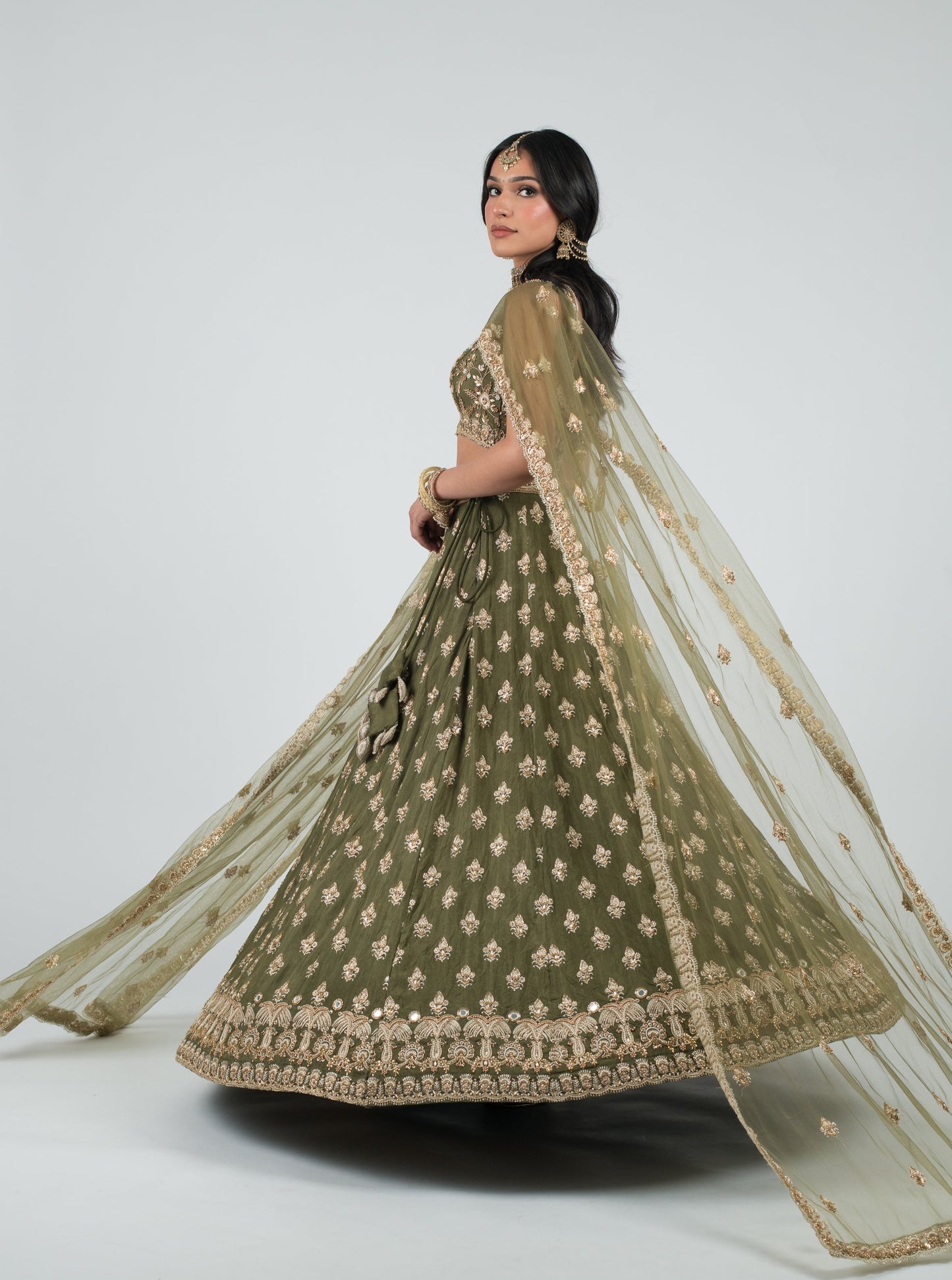 Olive Grandiose Skirt