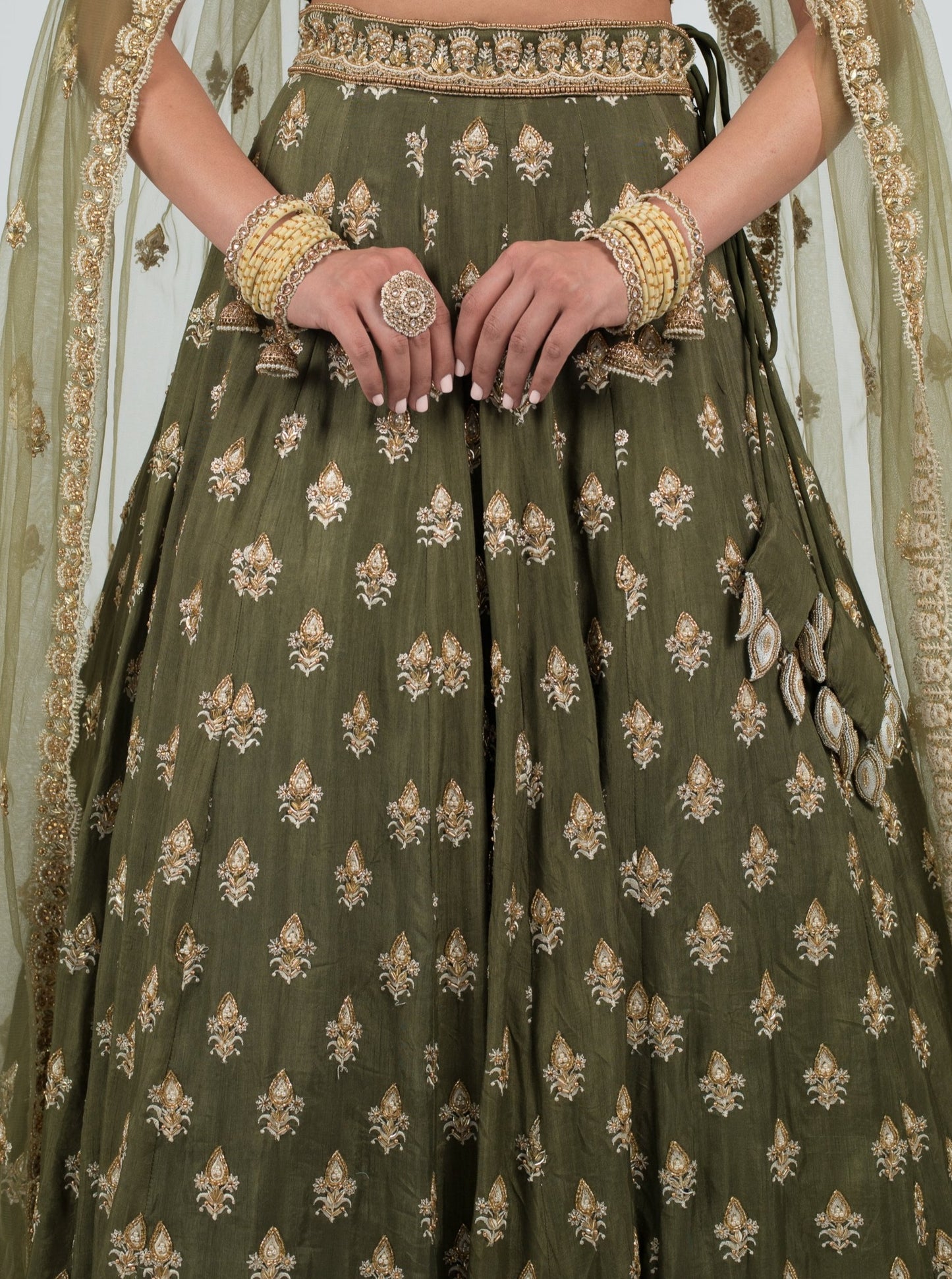 Olive Grandiose Skirt