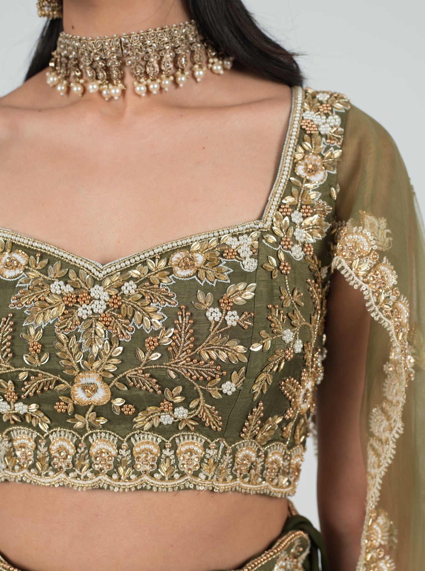 Olive Grandiose Blouse