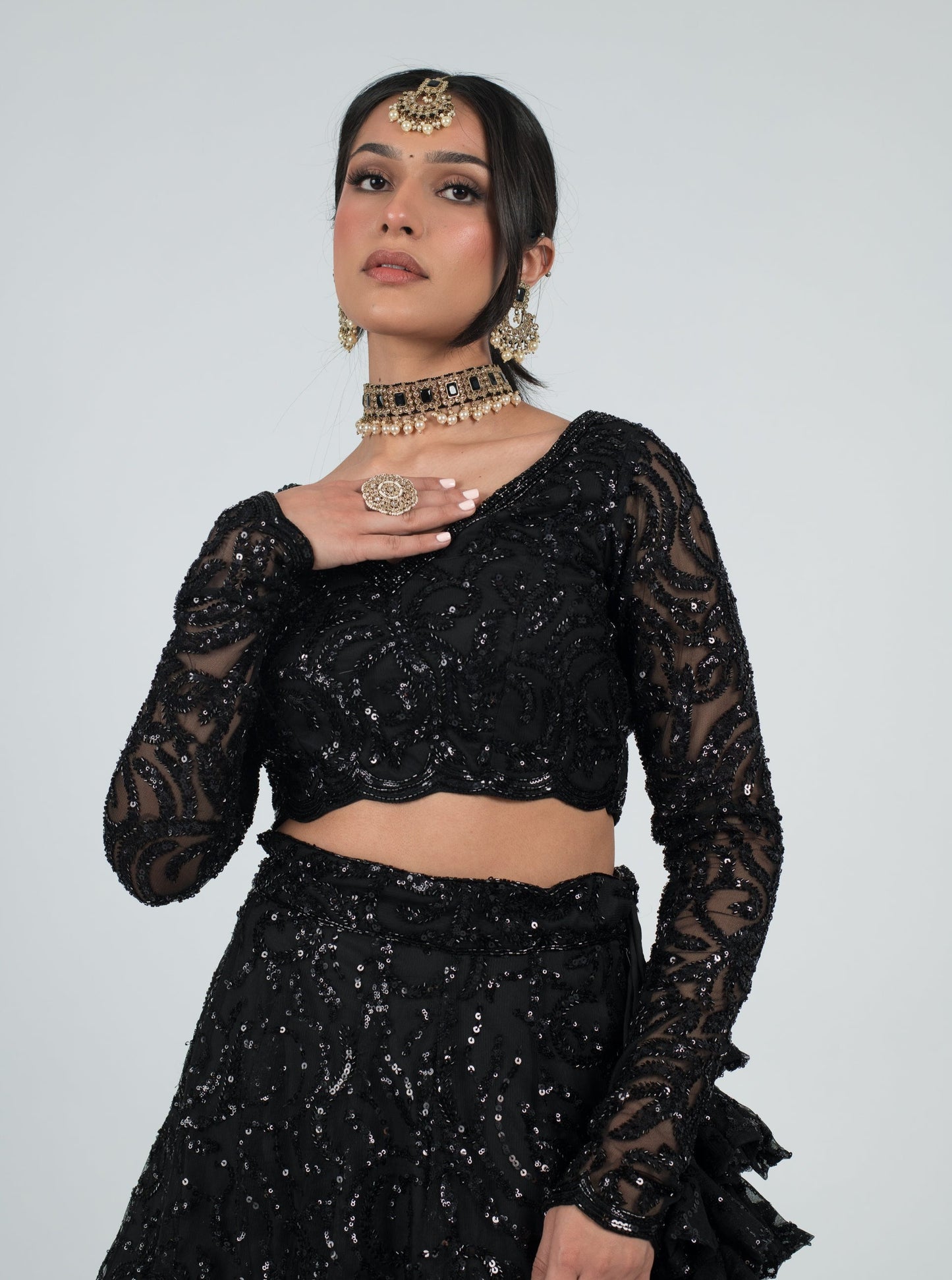 Black Audrey Blouse