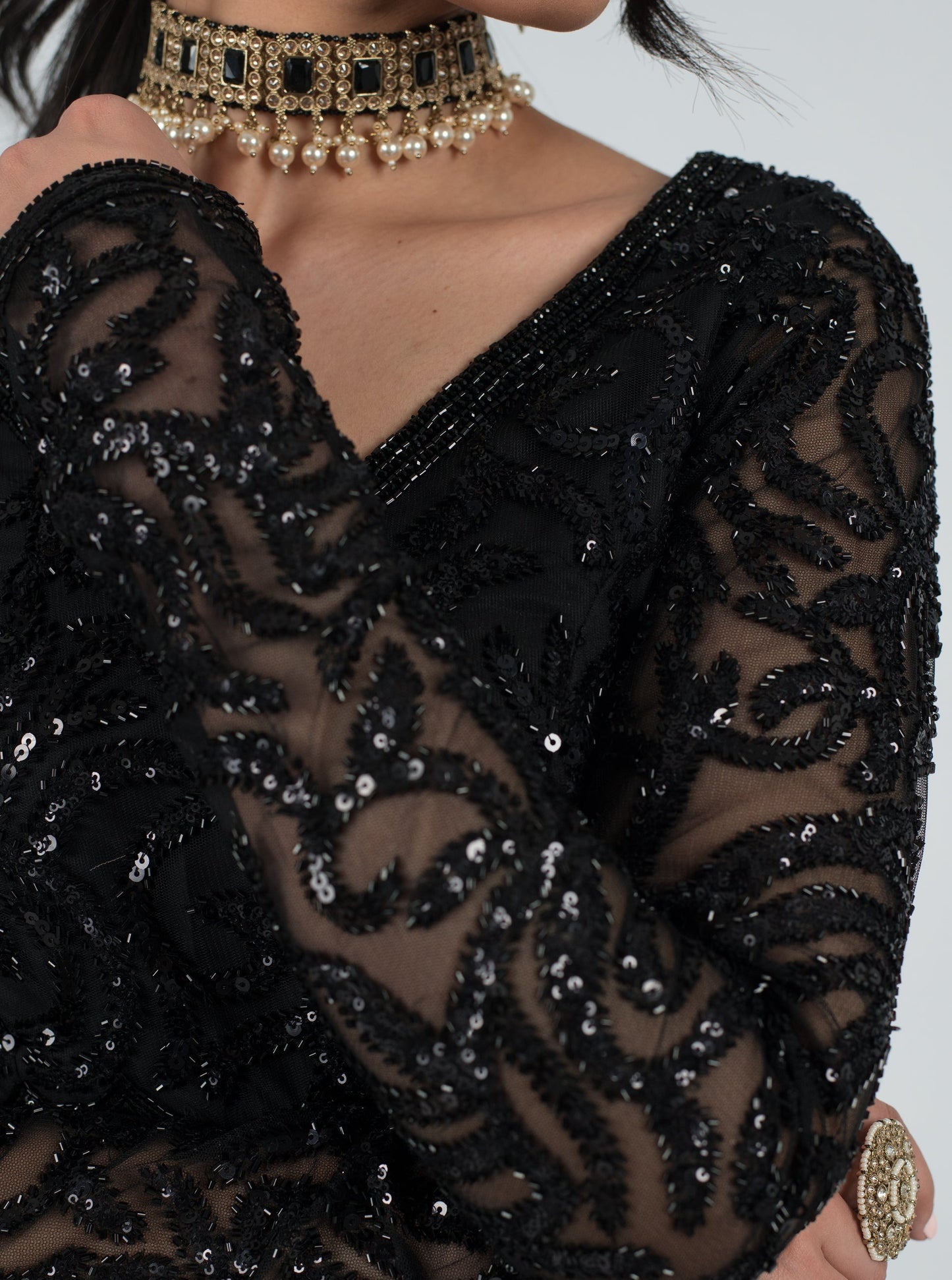 Black Audrey Blouse