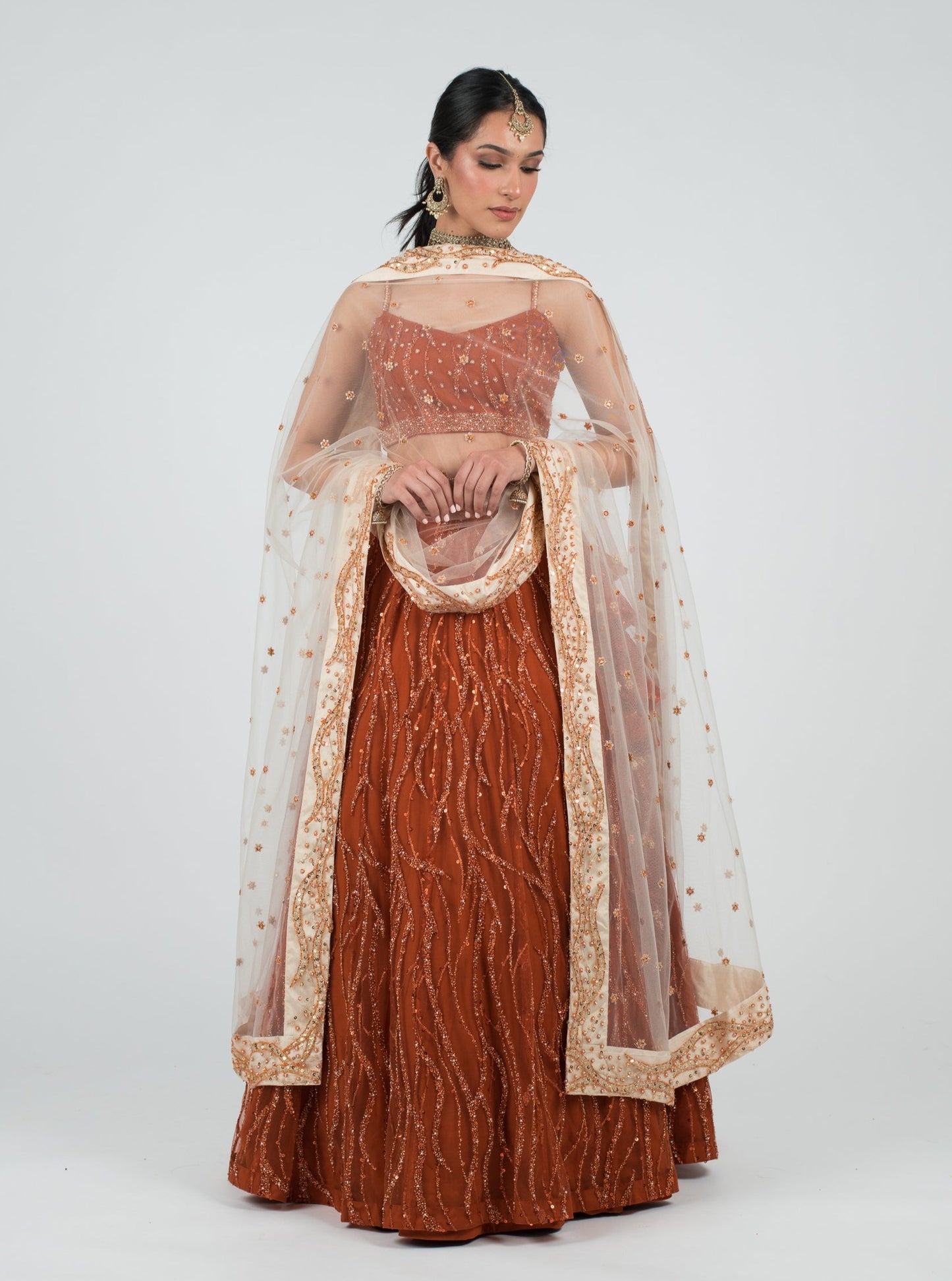 Burnt Orange Monroe Skirt