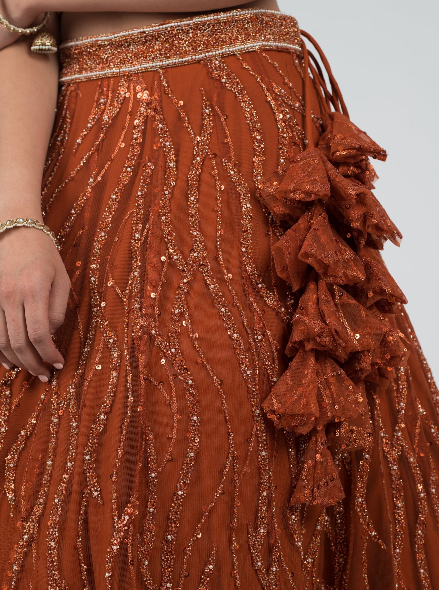 Burnt Orange Monroe Skirt