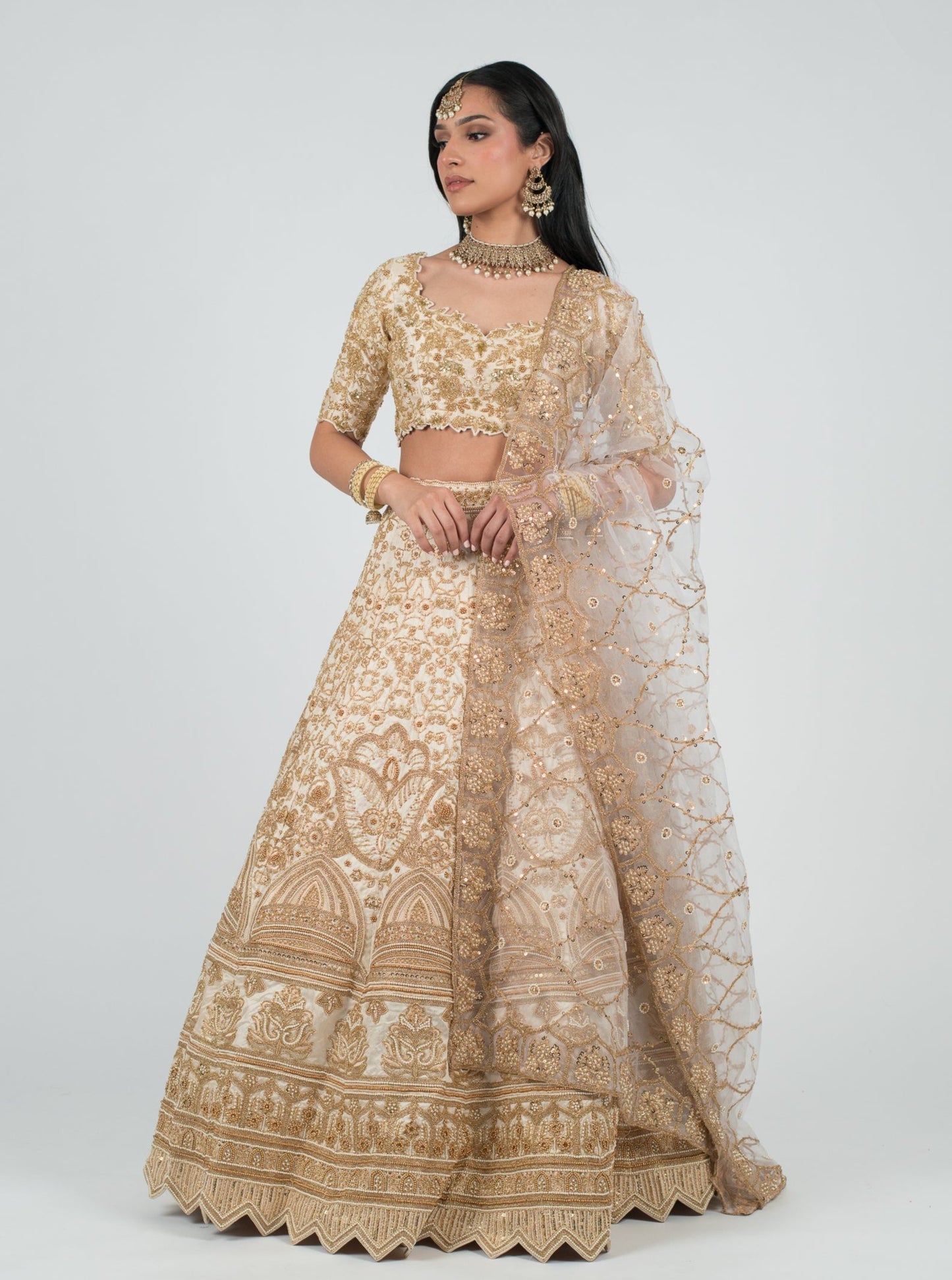 Champagne Renaissance Dupatta
