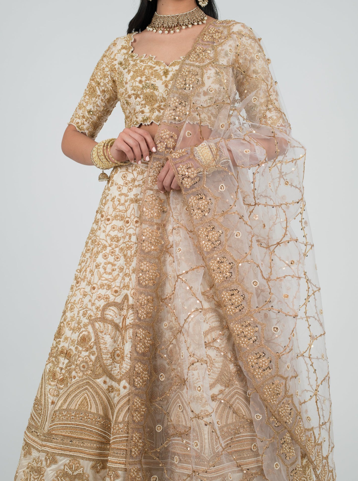 Champagne Renaissance Dupatta