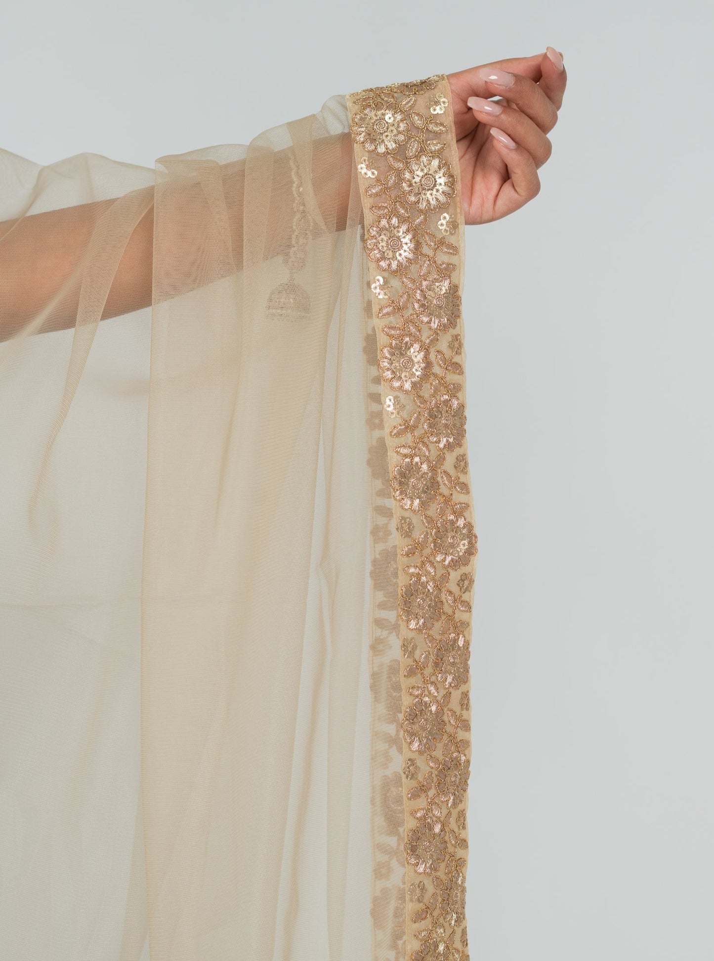 Taupe Prairie Dupatta