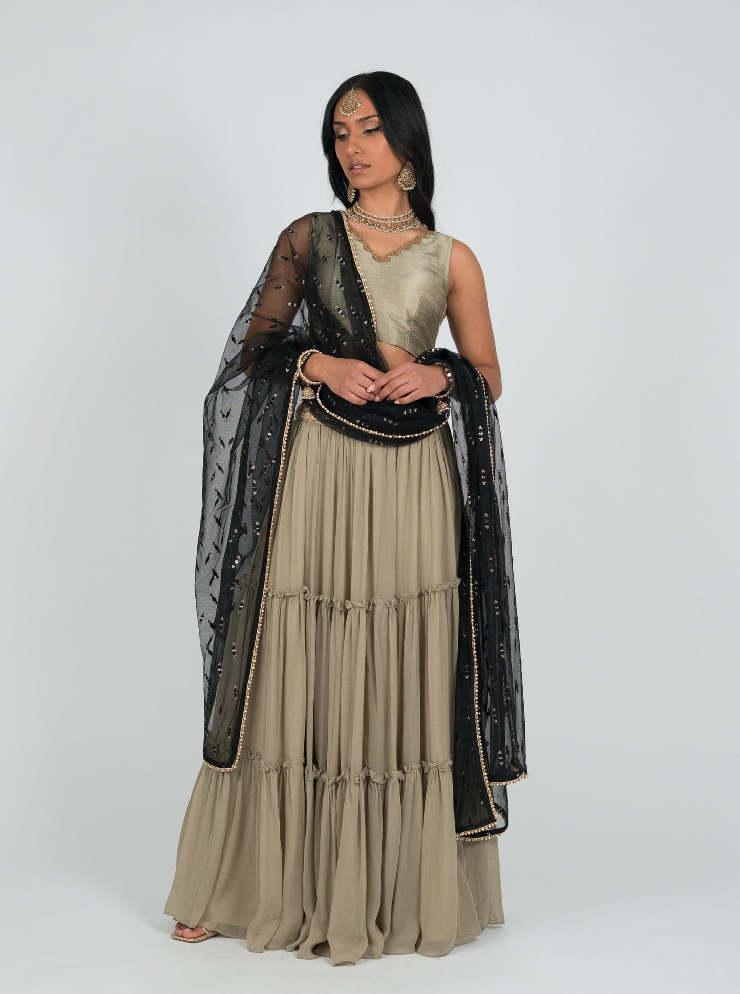 Taupe Tara Skirt