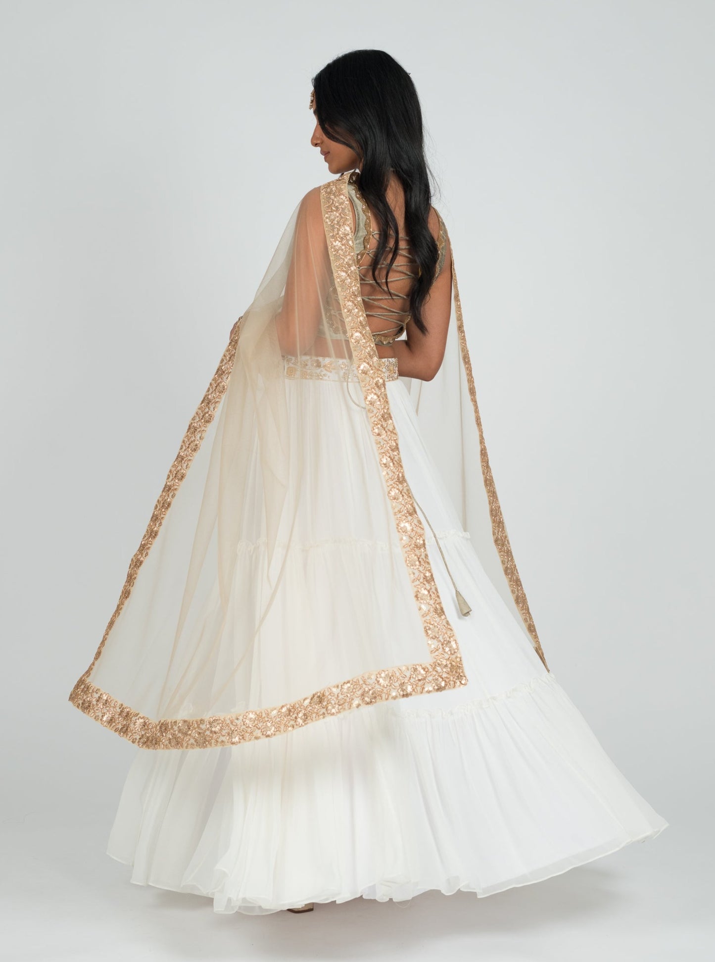 Taupe Prairie Dupatta