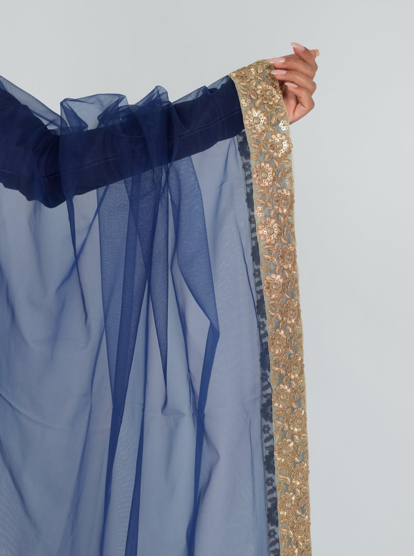 Indigo Prairie Dupatta
