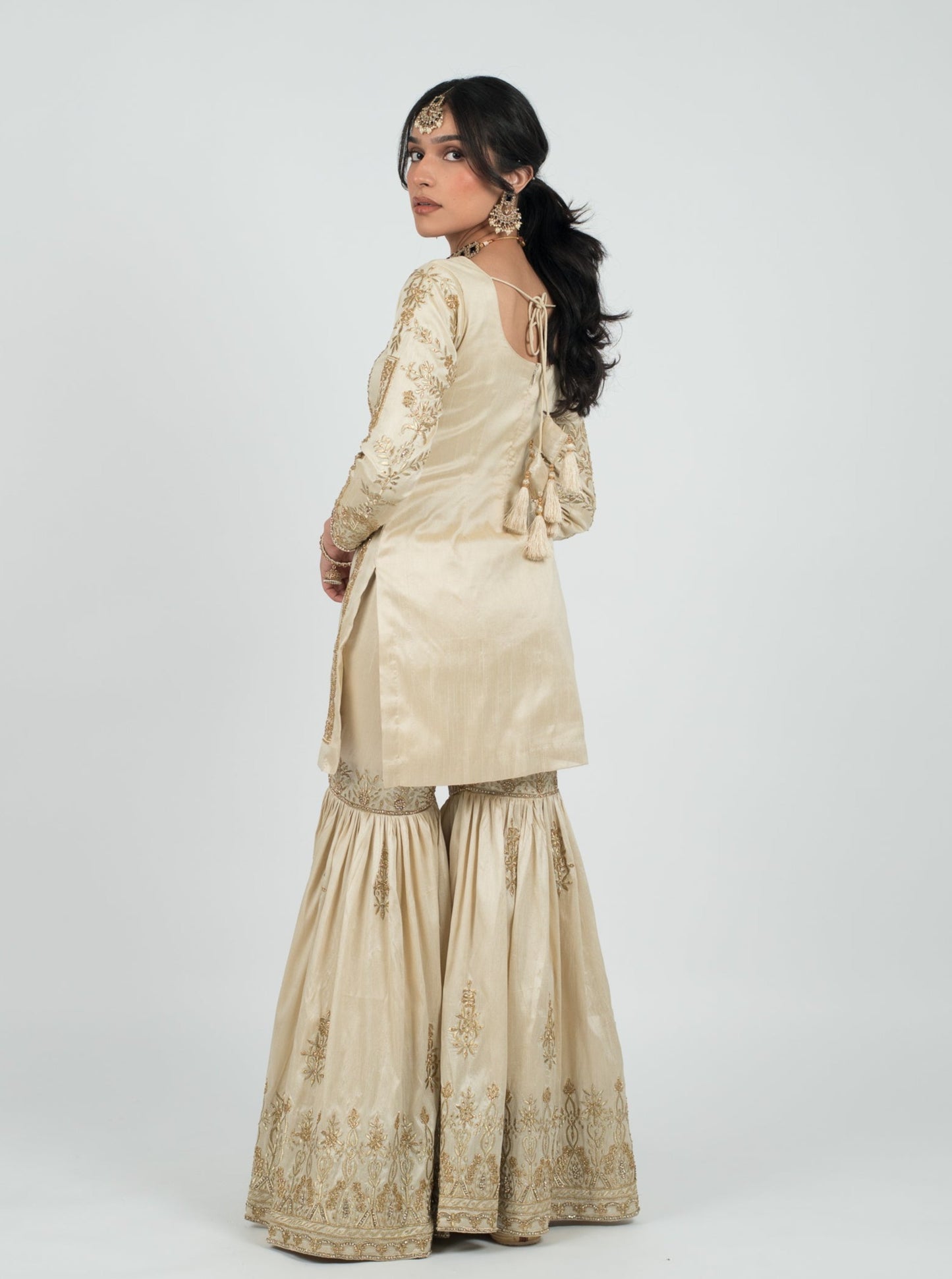 Cream Taj Suit