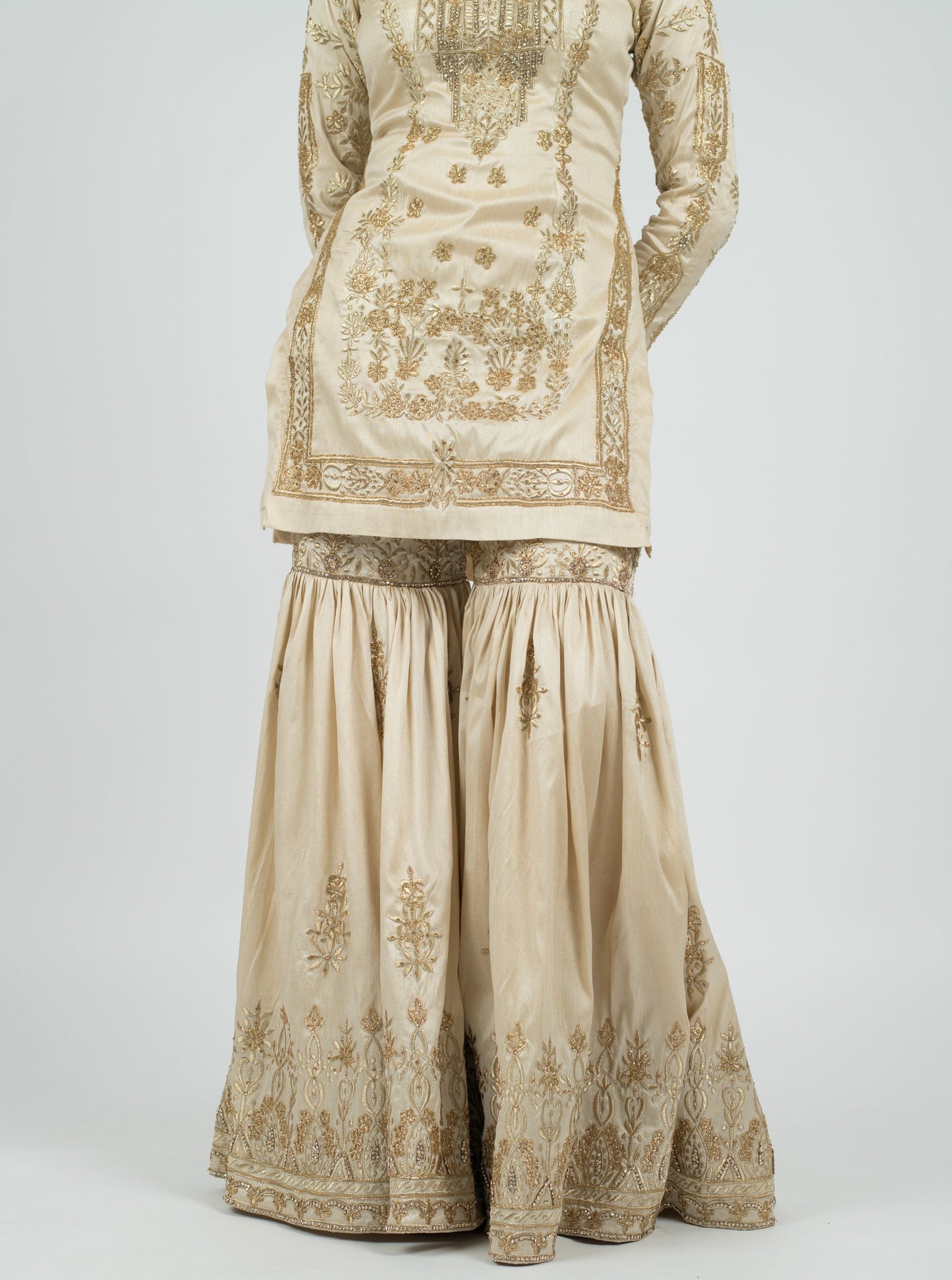 Cream Taj Suit