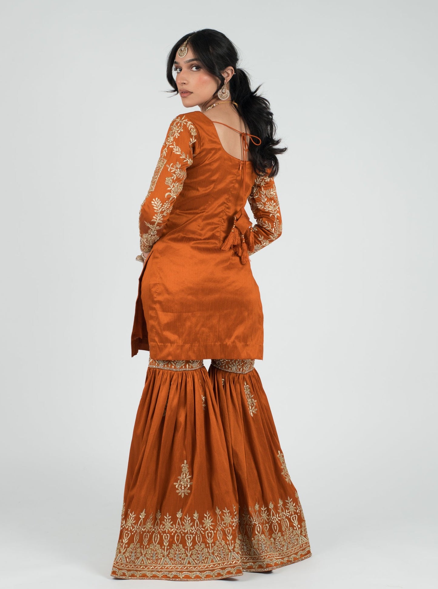 Burnt Orange Taj Suit