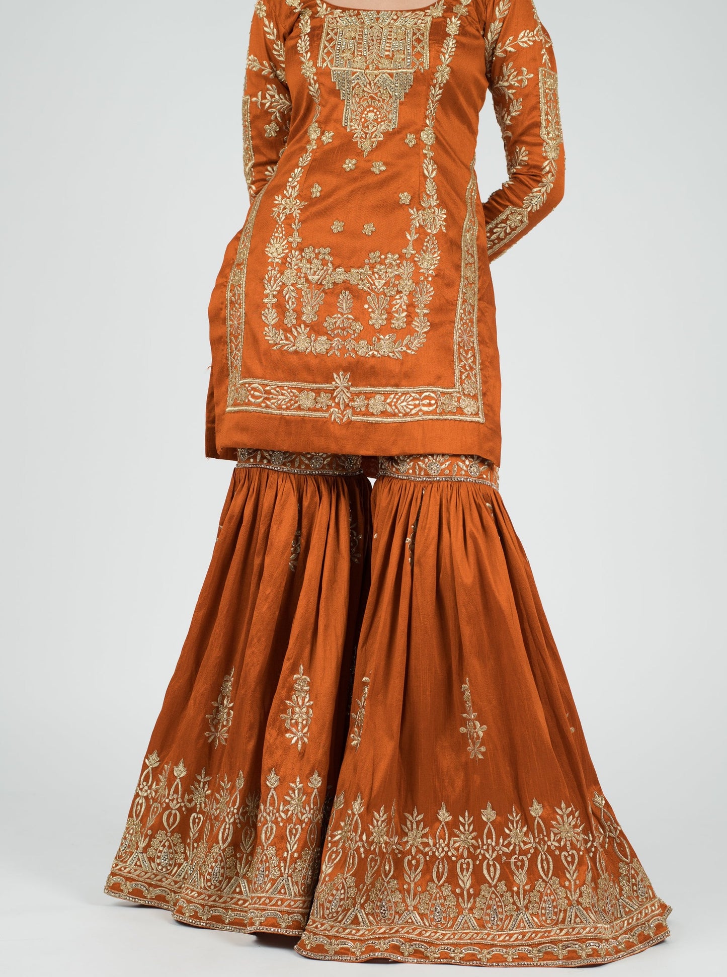 Burnt Orange Taj Suit