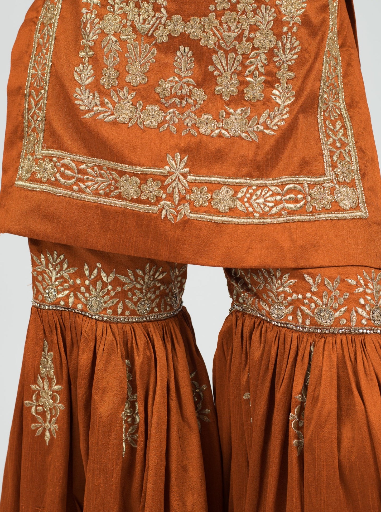 Burnt Orange Taj Suit