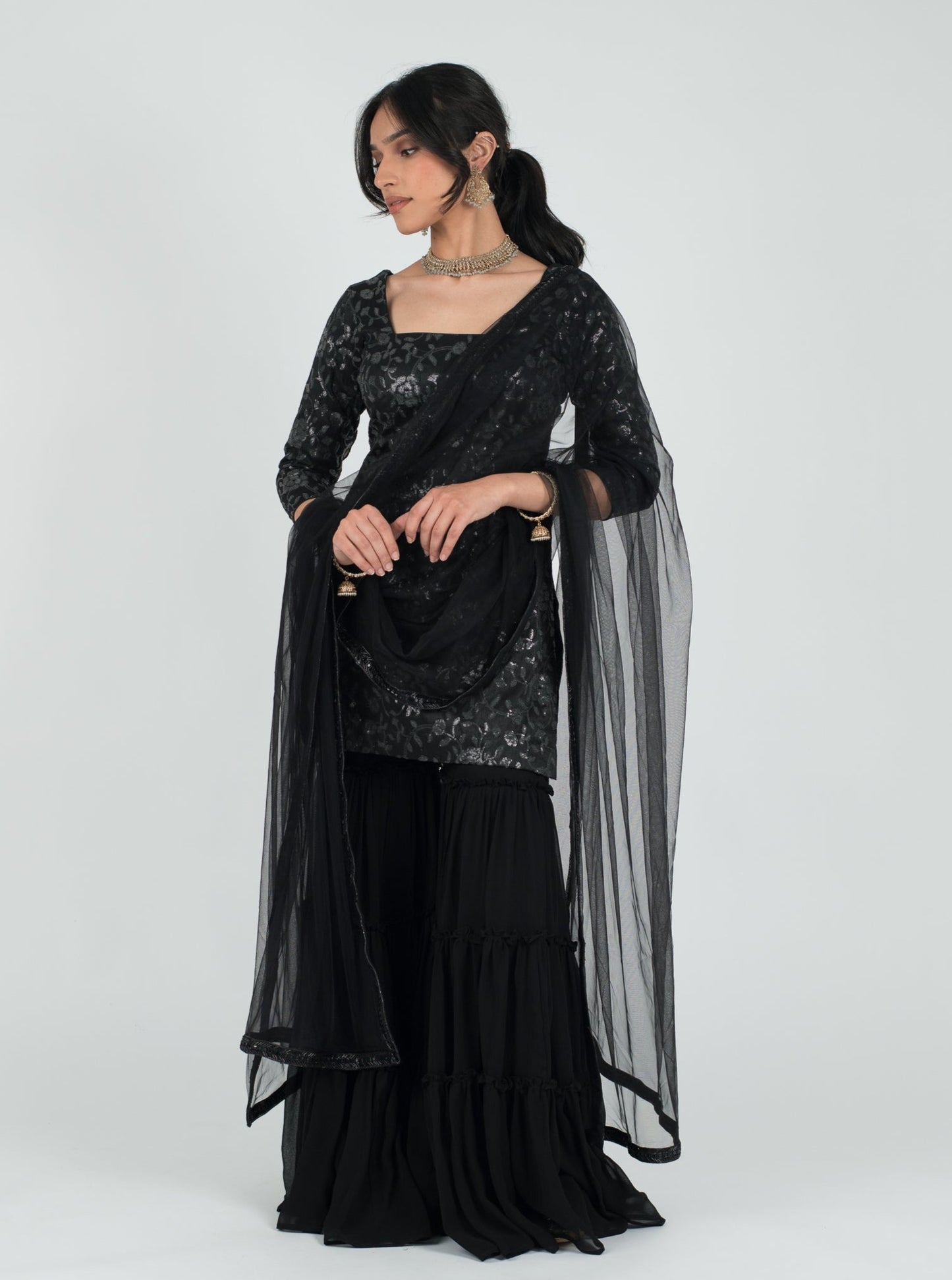 Black Asha Suit