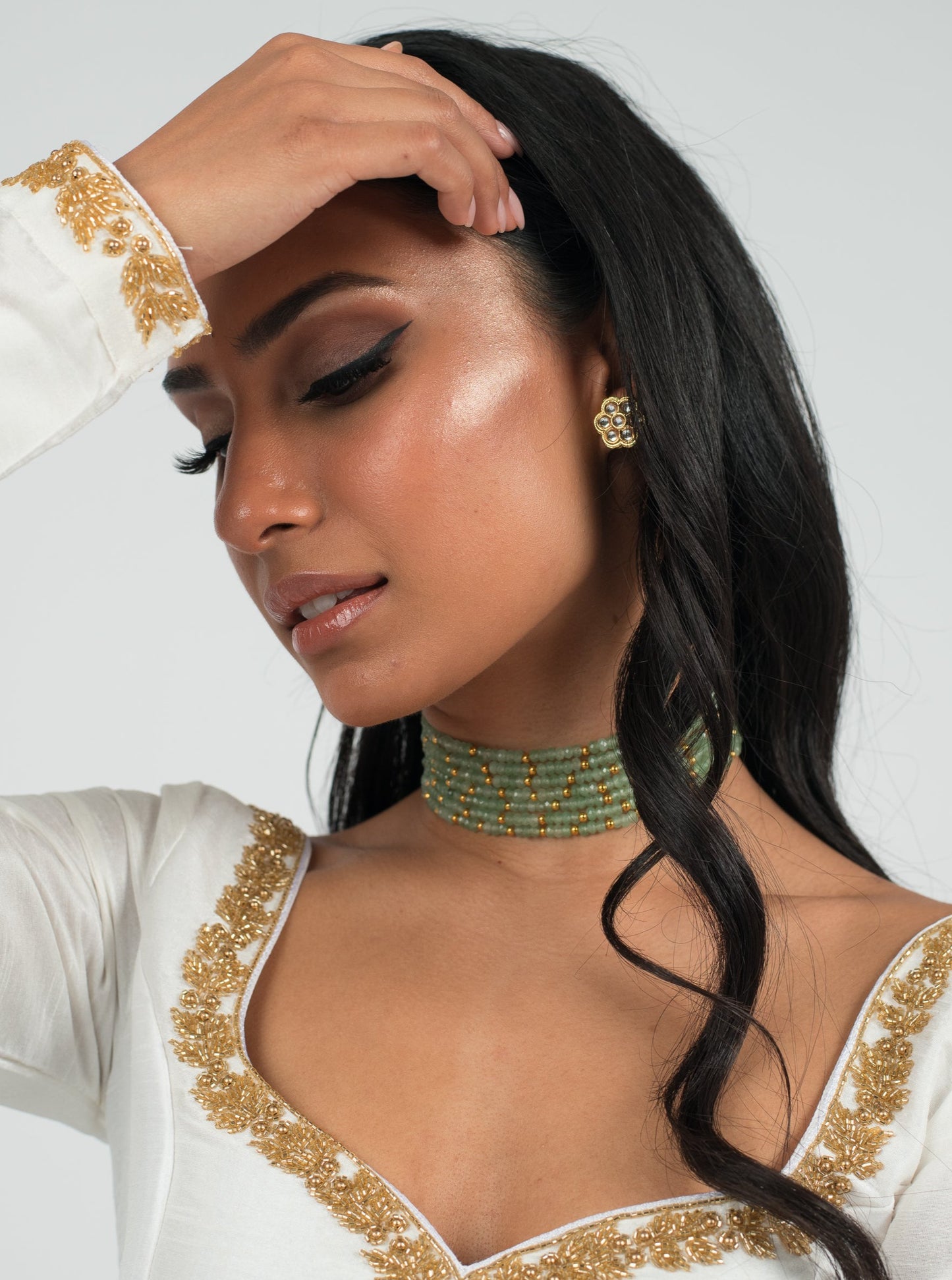 Kundan Floral Earrings