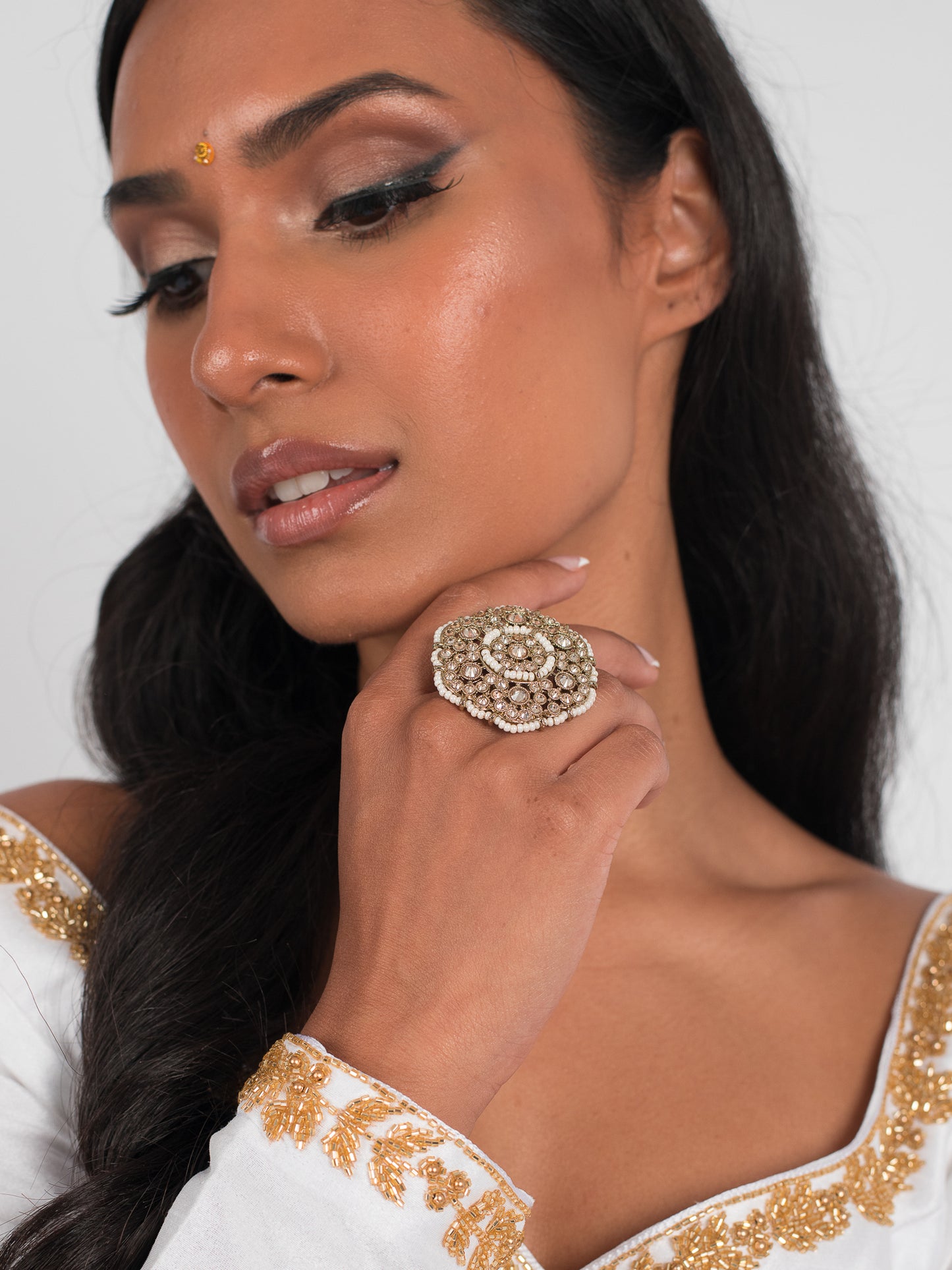 Champagne Bloom Ring