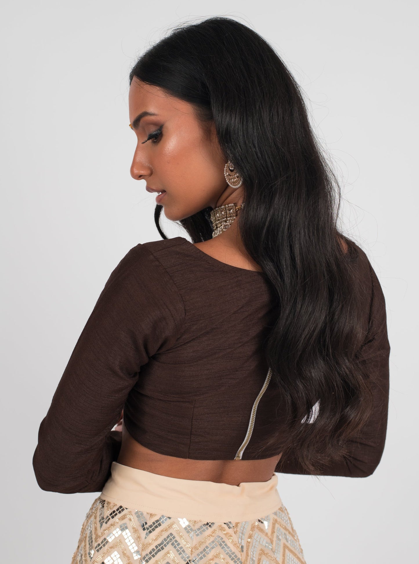 Brown Diya Blouse