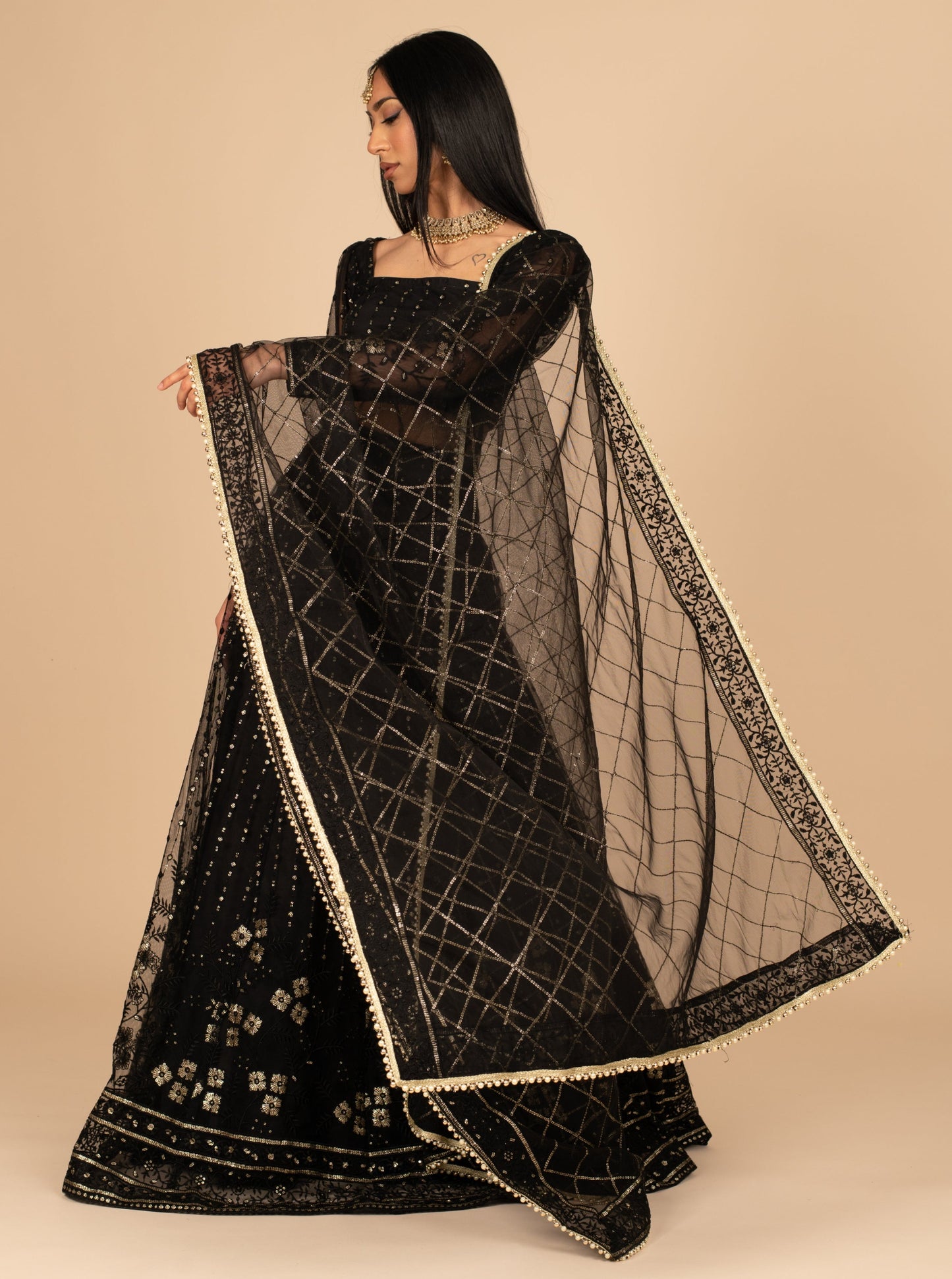 Midnight Amelia Dupatta