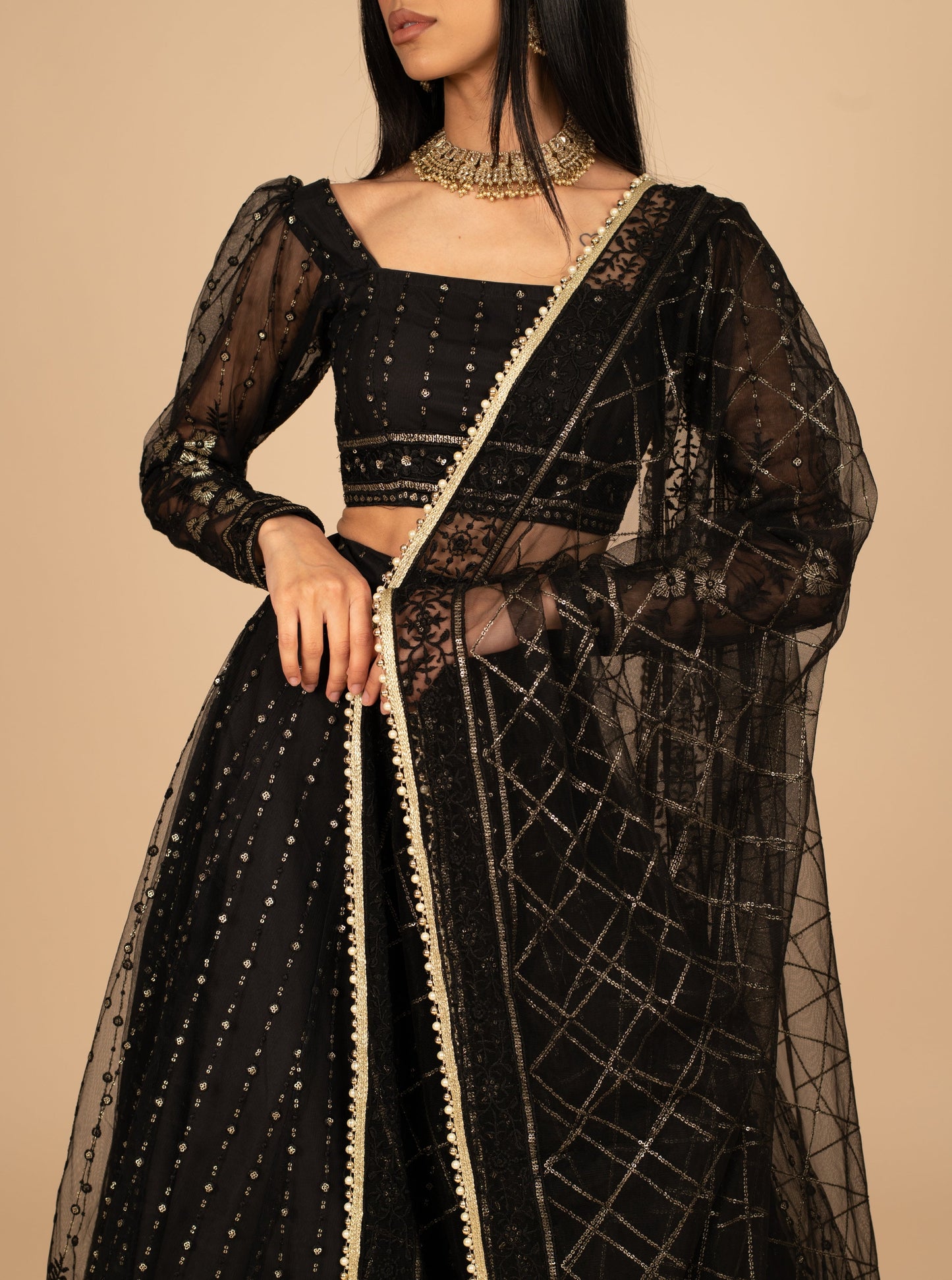 Midnight Amelia Dupatta