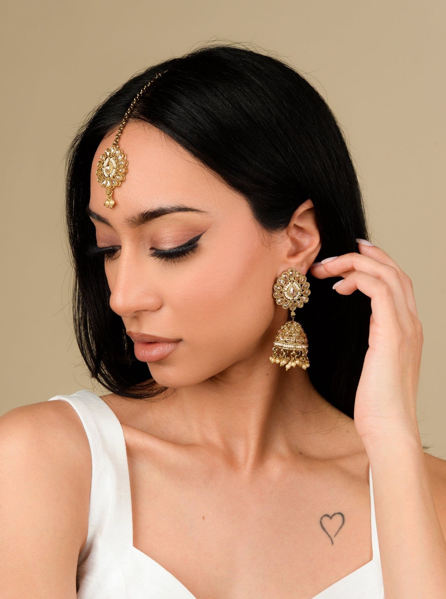 Champagne Almond Tikka Set