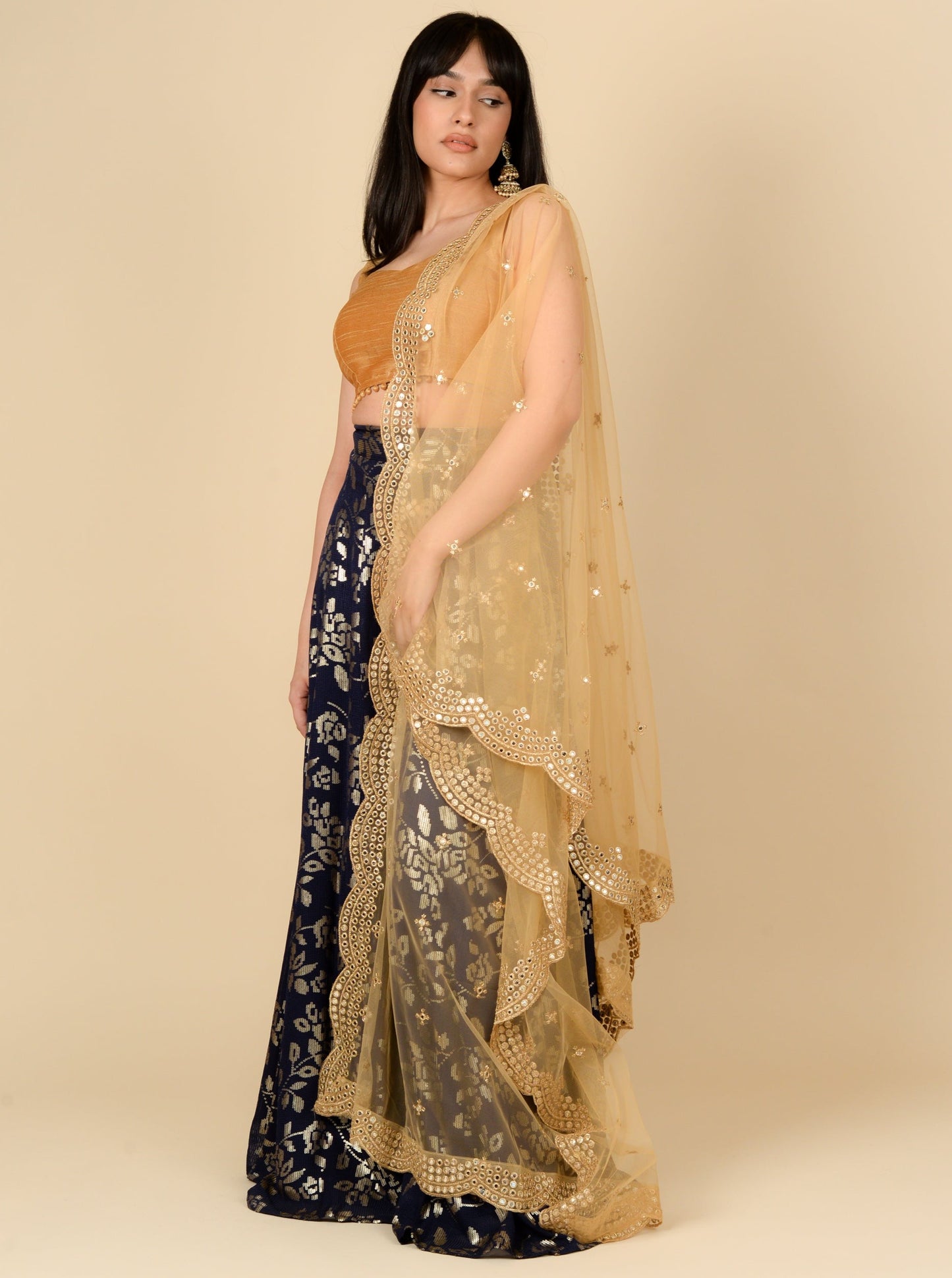 Gold Aaeena Dupatta