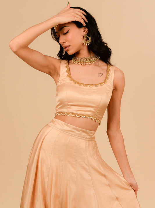 Champagne Linen Blouse