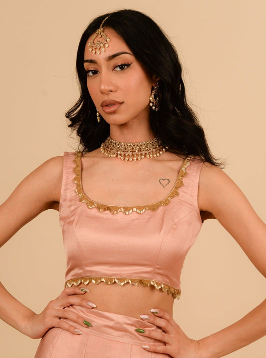 Rose Linen Blouse