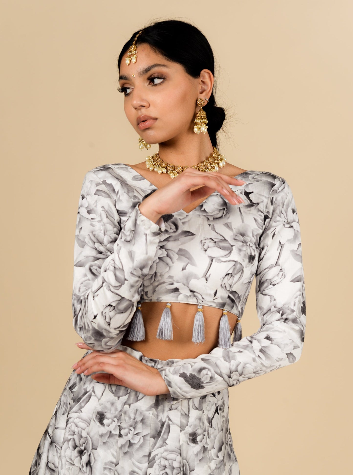 Smokey Gardenia Blouse