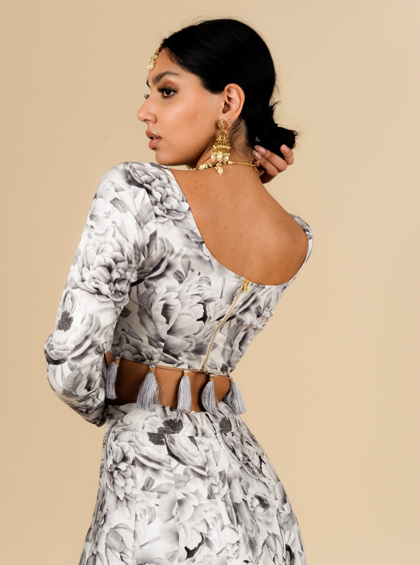 Smokey Gardenia Blouse