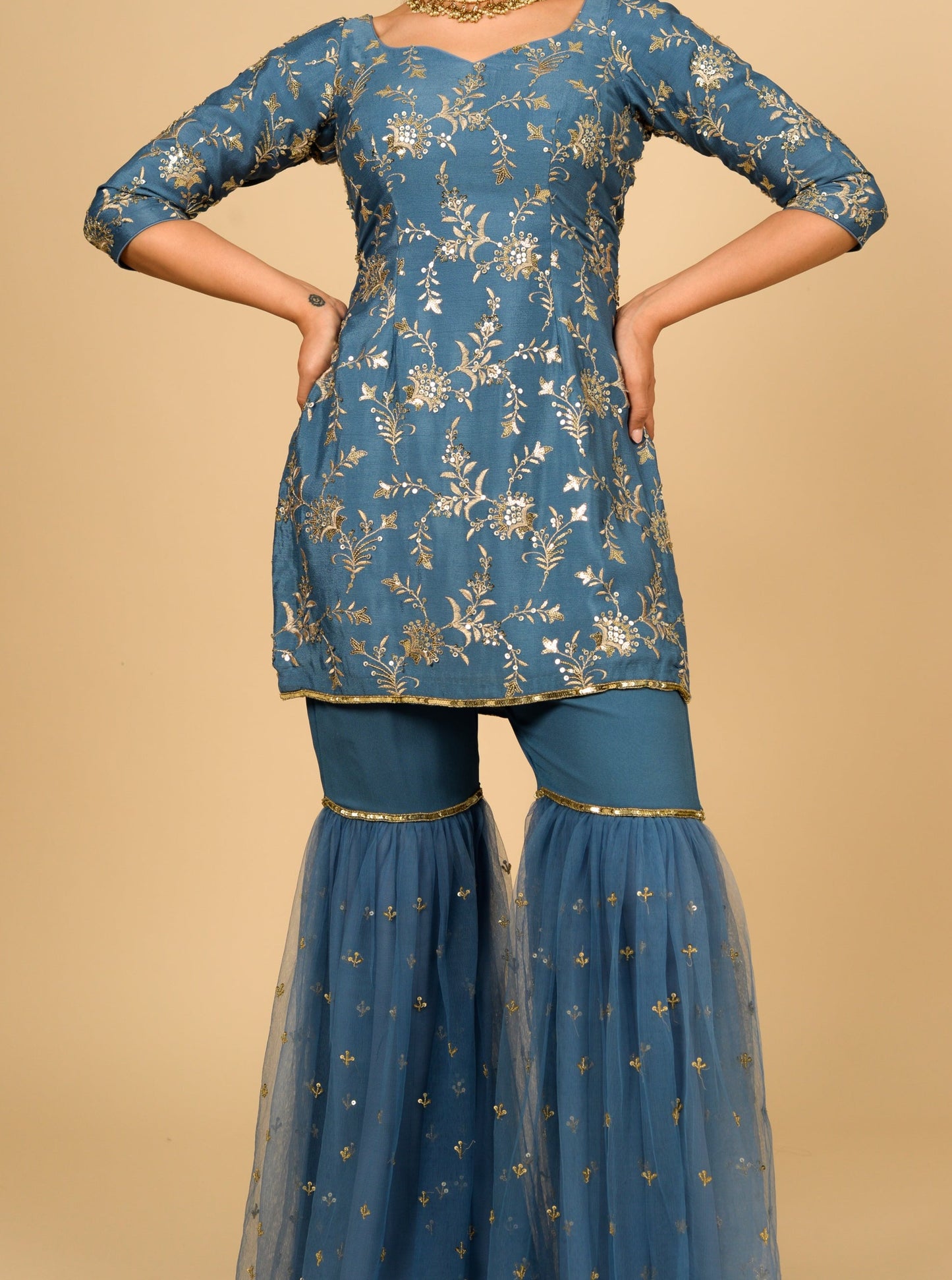 Blue Sitara Suit