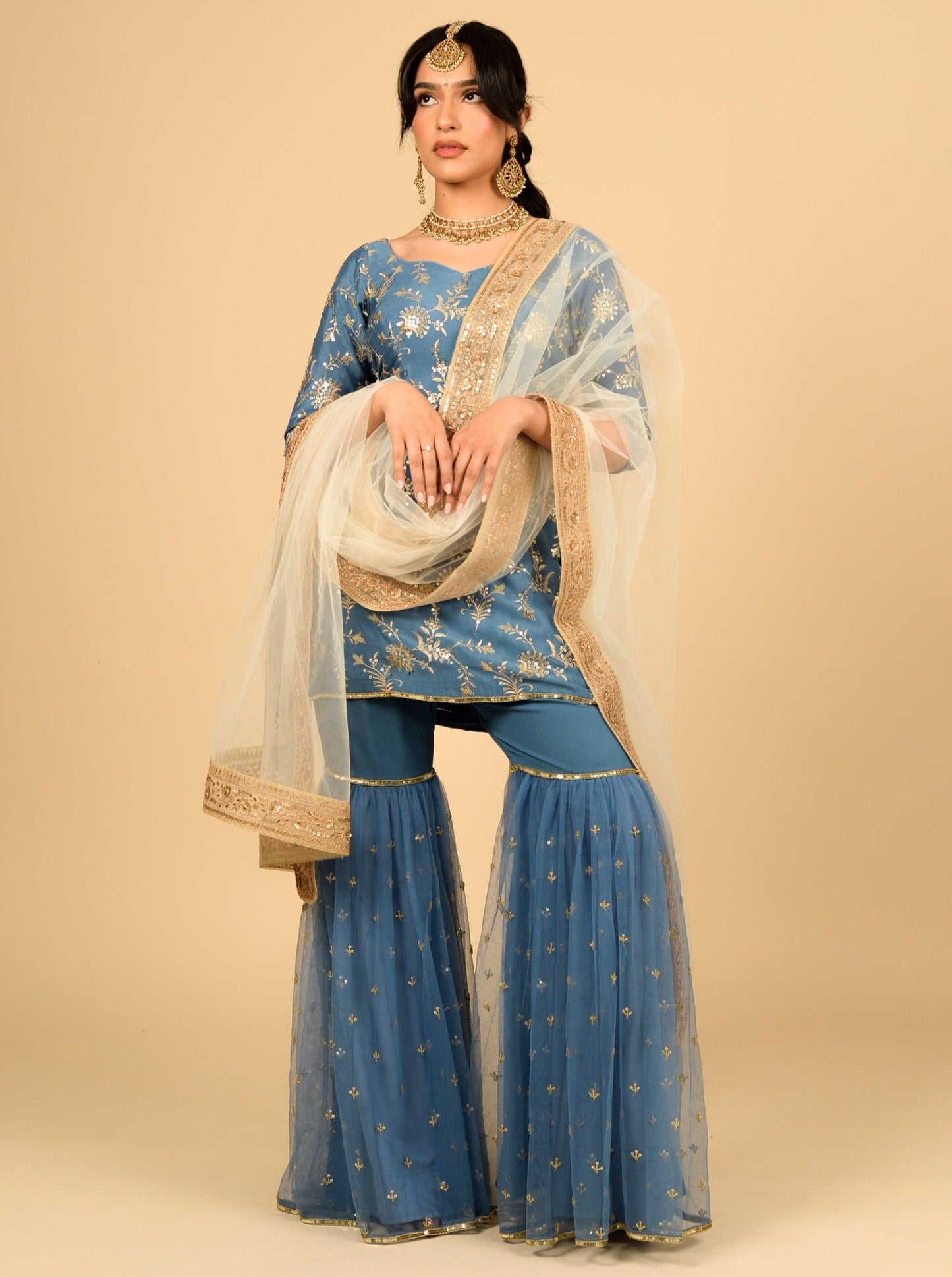 Blue Sitara Suit