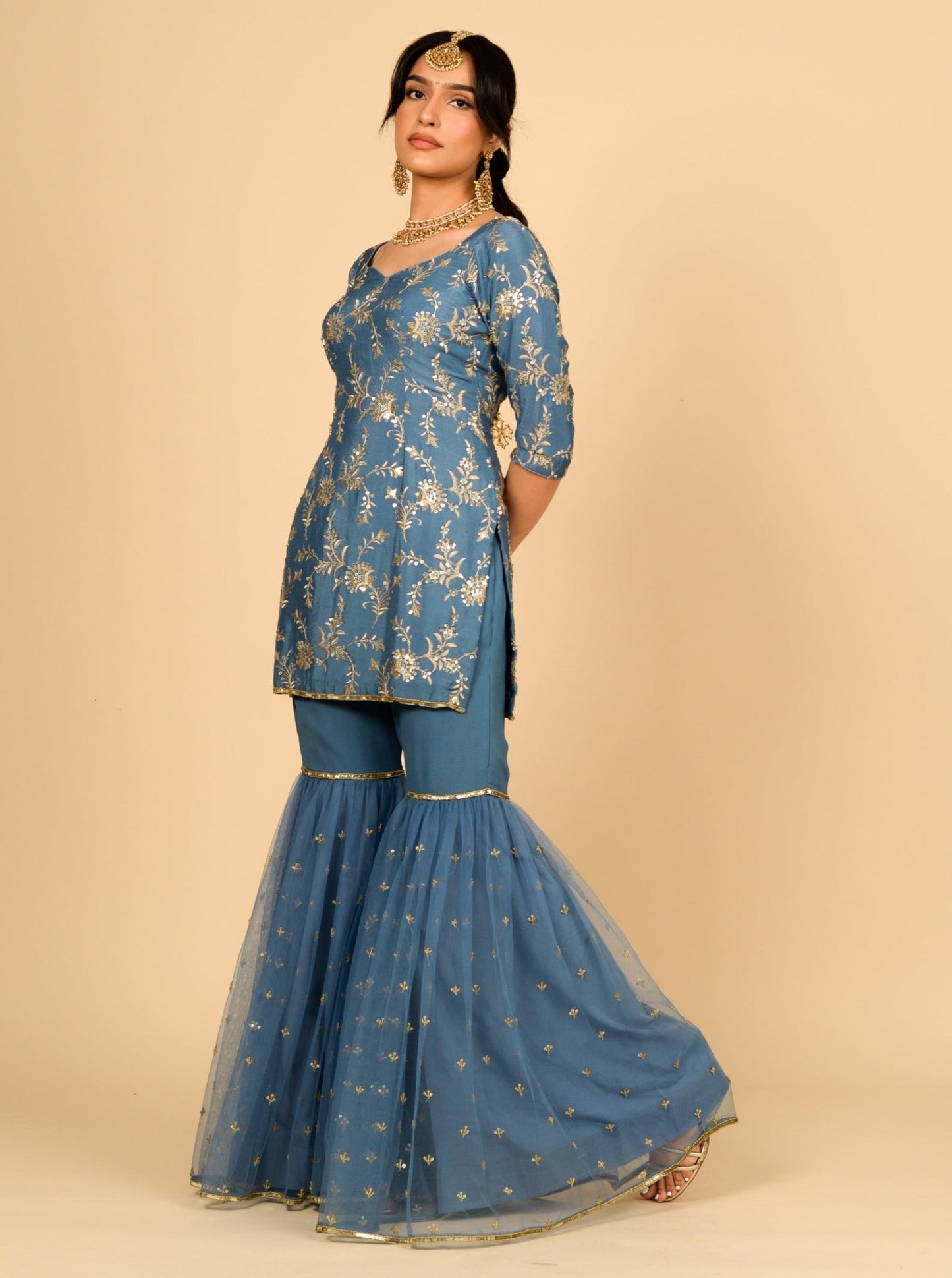 Blue Sitara Suit