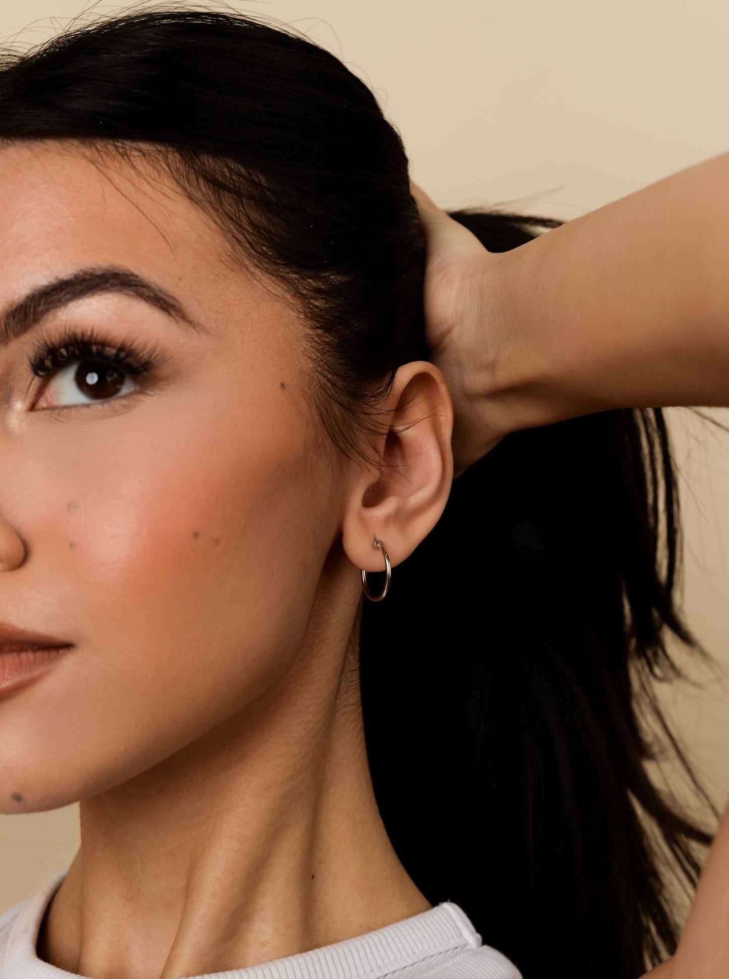 Silver Classic Hoops